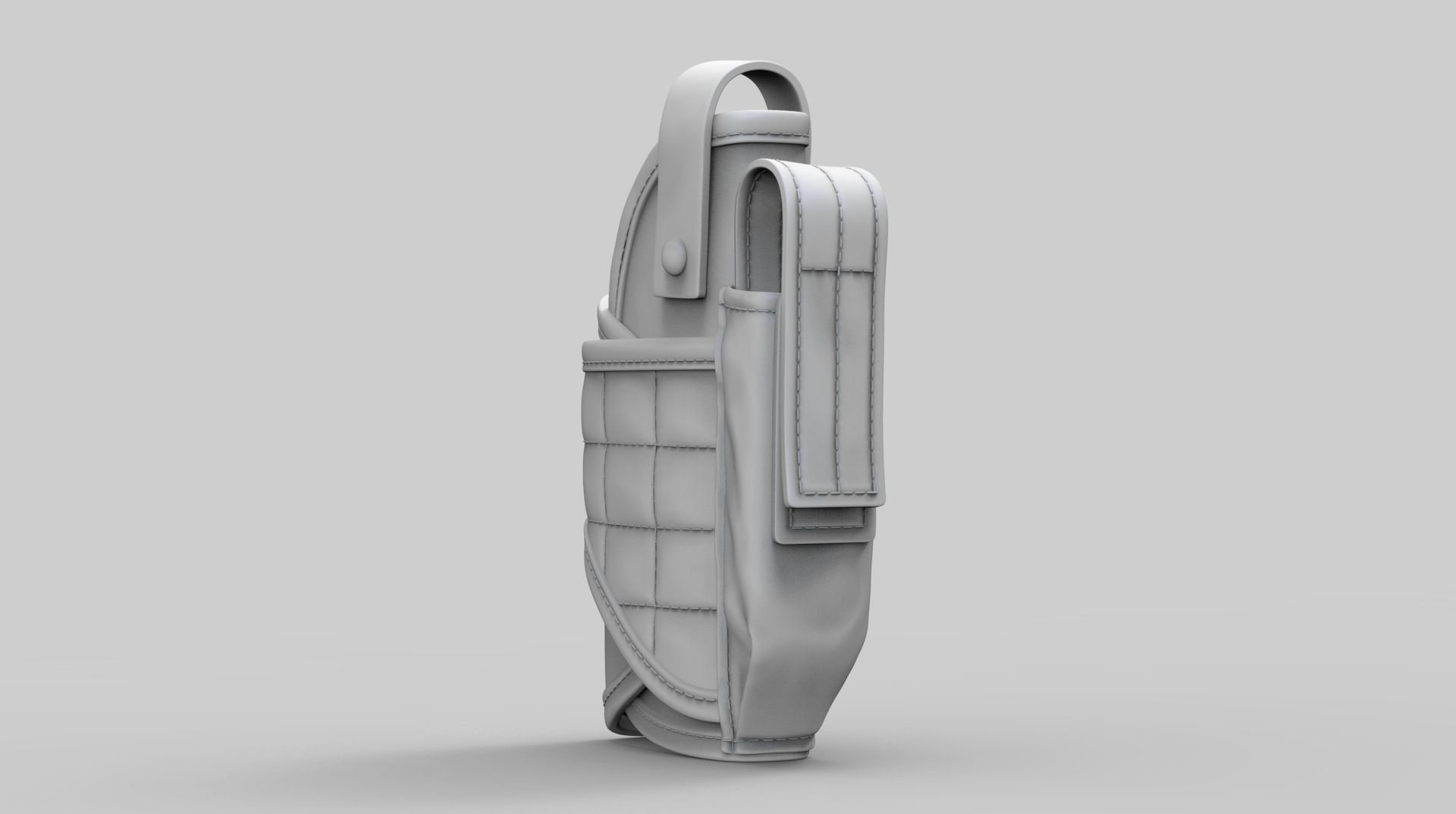 Pistol Holster High Poly 3D model_2