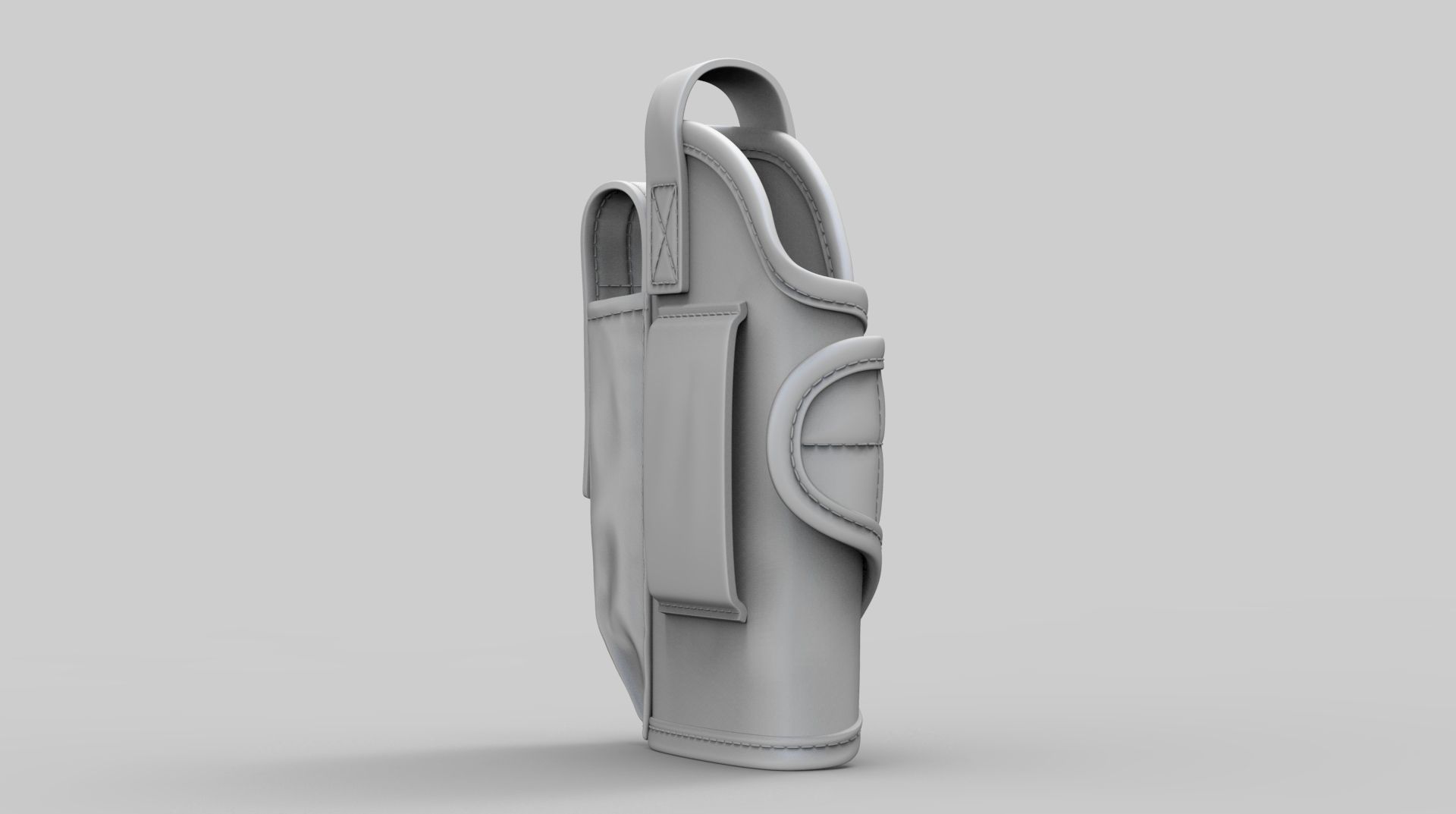 Pistol Holster High Poly 3D model_8