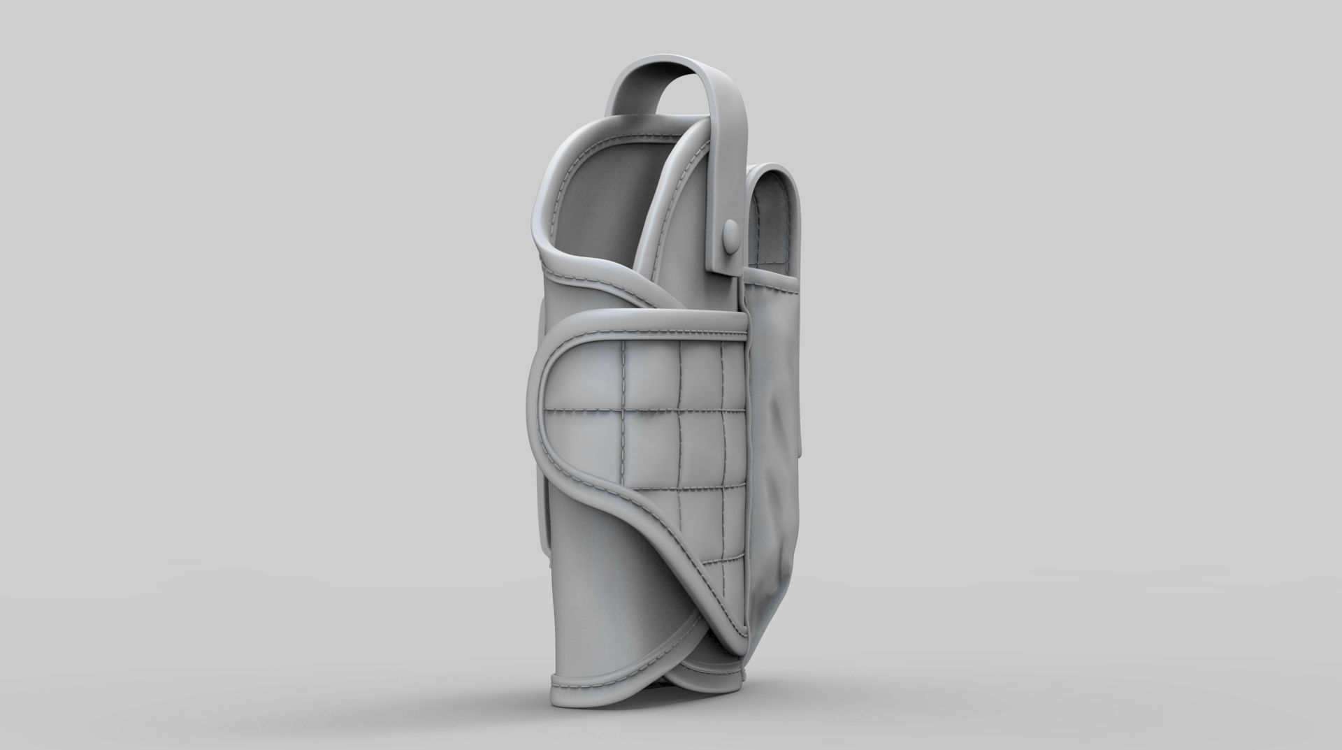 Pistol Holster High Poly 3D model_10