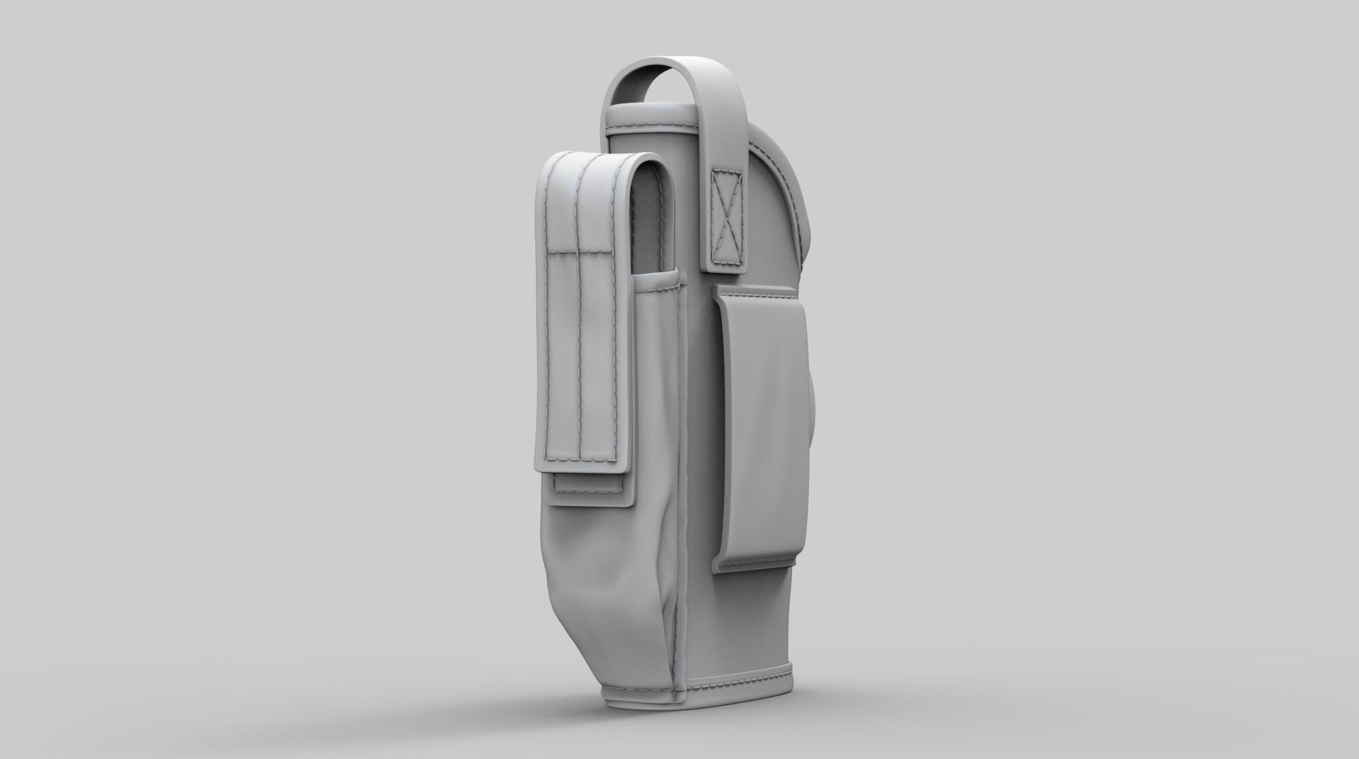 Pistol Holster High Poly 3D model_4