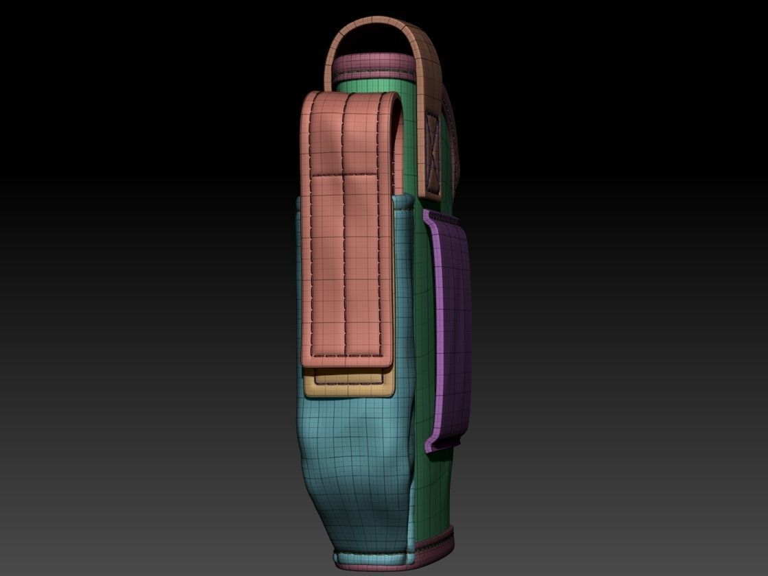 Pistol Holster High Poly 3D model_17
