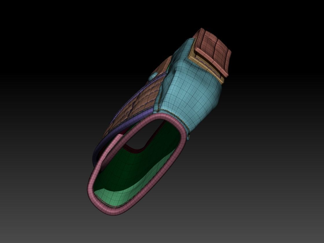 Pistol Holster High Poly 3D model_22