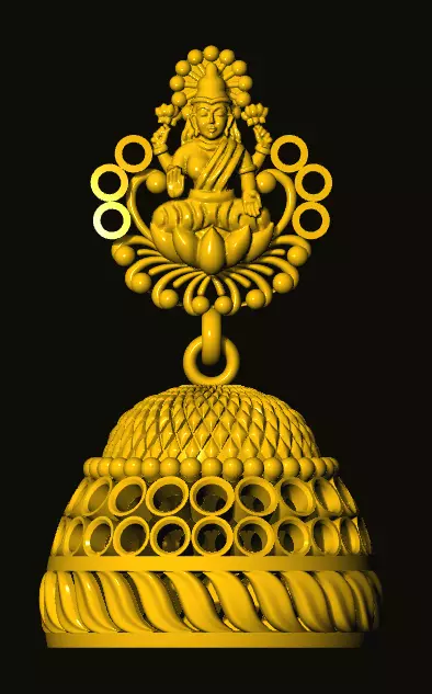 jumka golden bell 3D print model