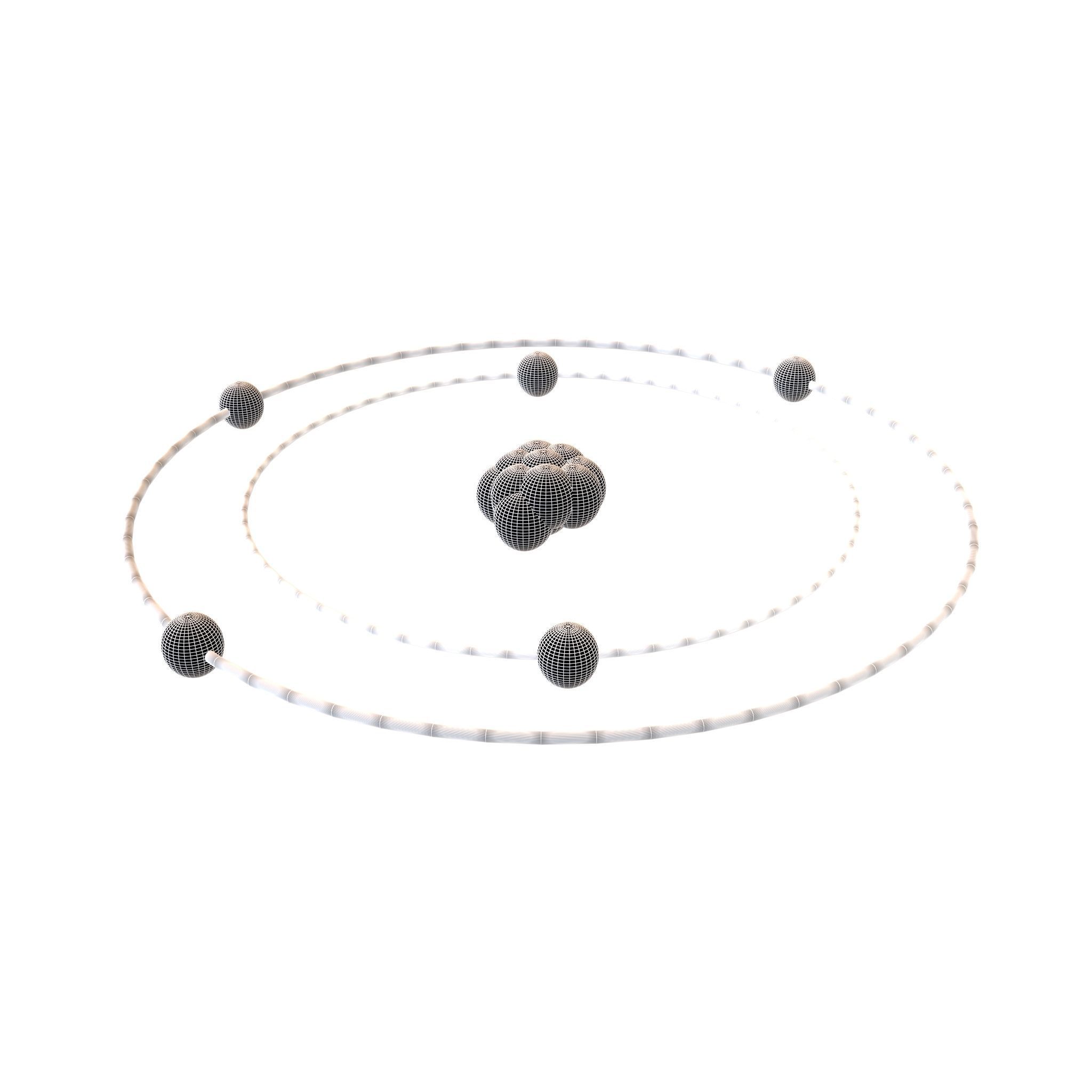 Boron Chemical Element v1 003 Low-poly 3D model_4