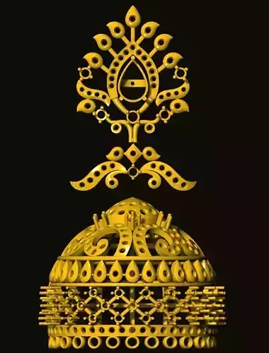 jumka ornate gold tibetan tibetan tibetan tibetan