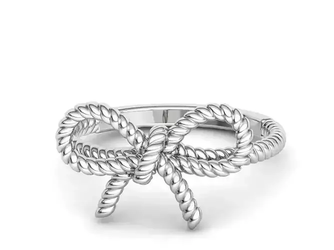 Knot Infinity Rope Ring Delicate Women Ring 3dmodel