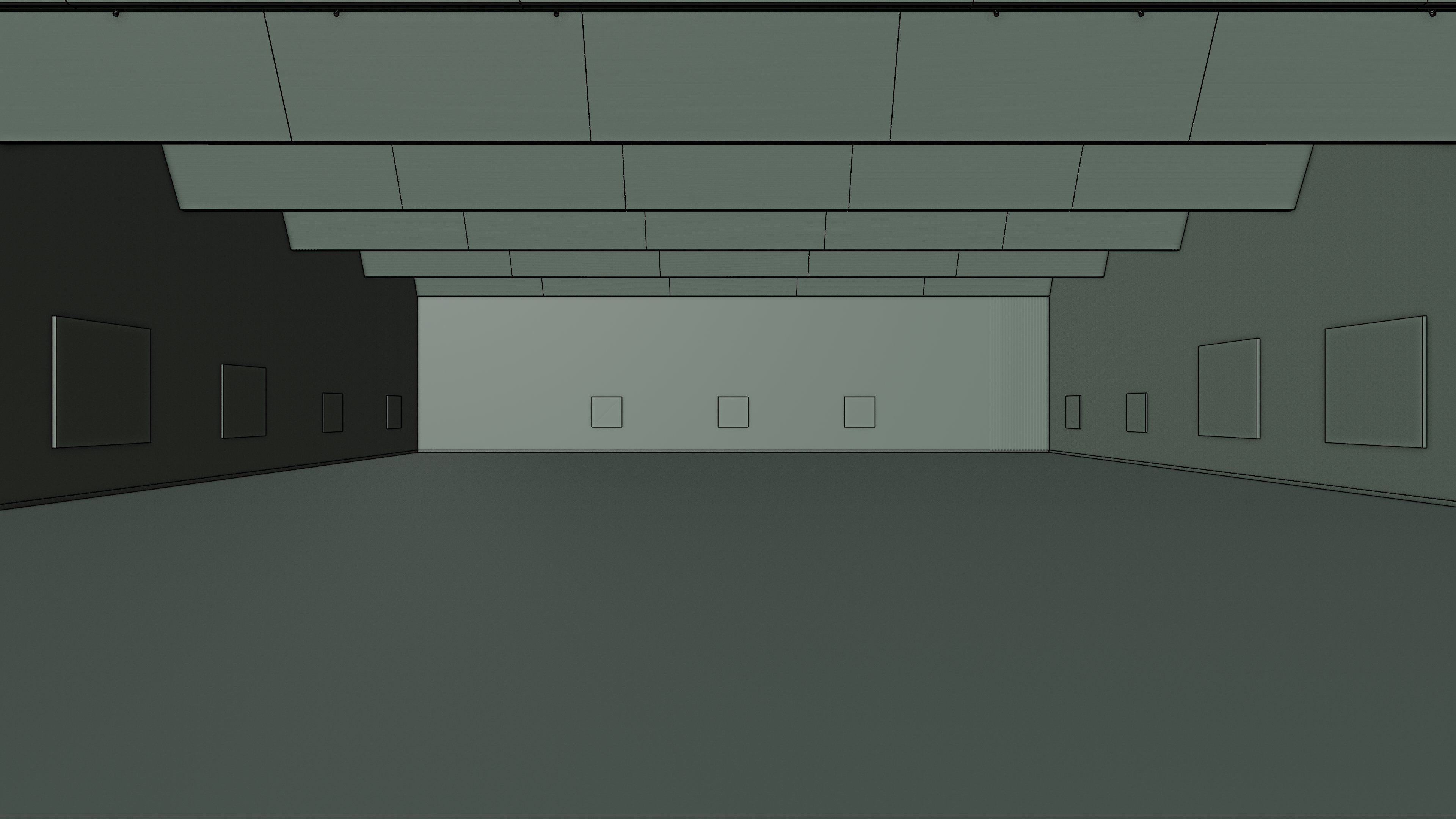 Art Museum Gallery Interior 28 Low-poly 3D model_17