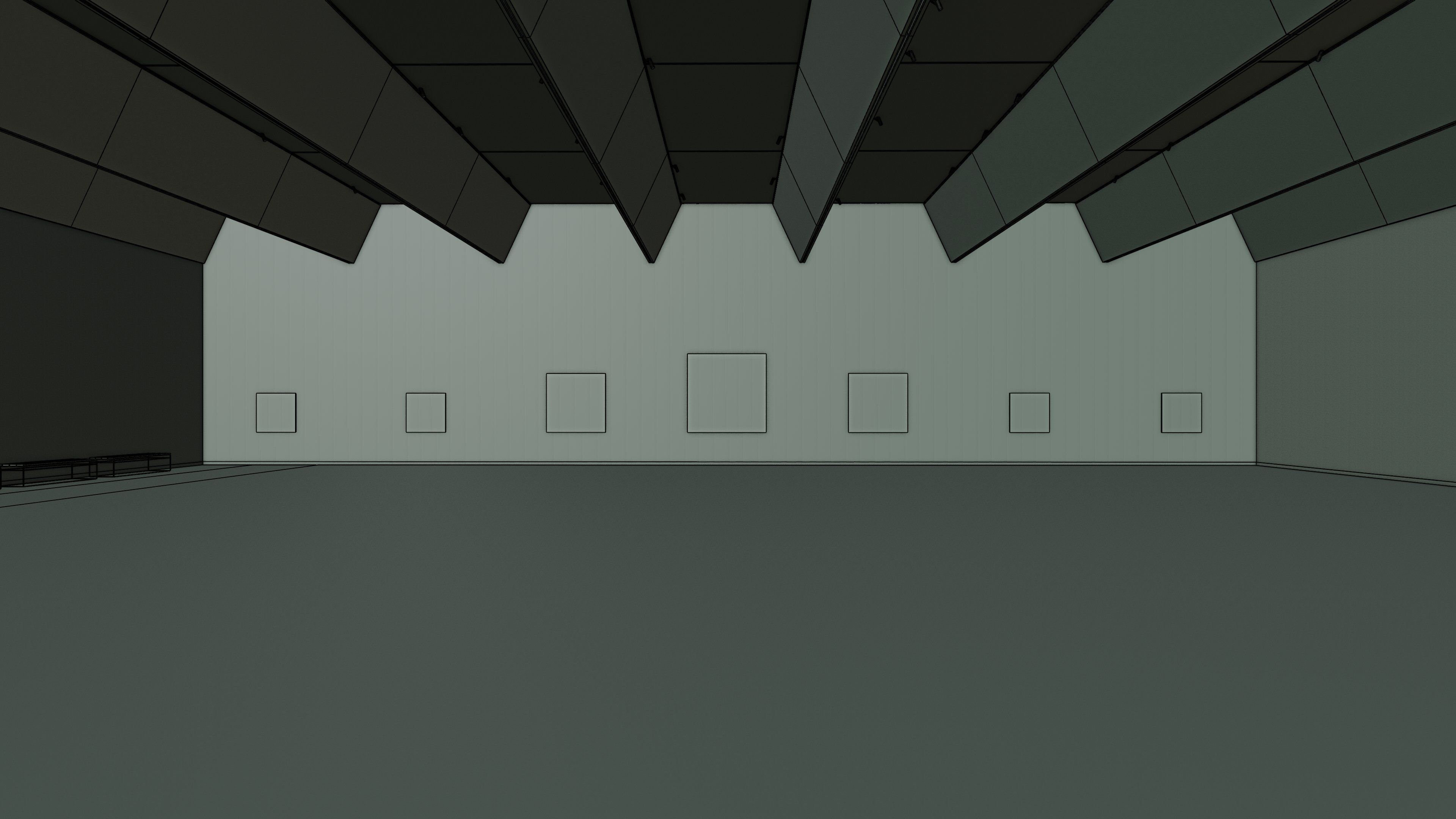 Art Museum Gallery Interior 28 Low-poly 3D model_23