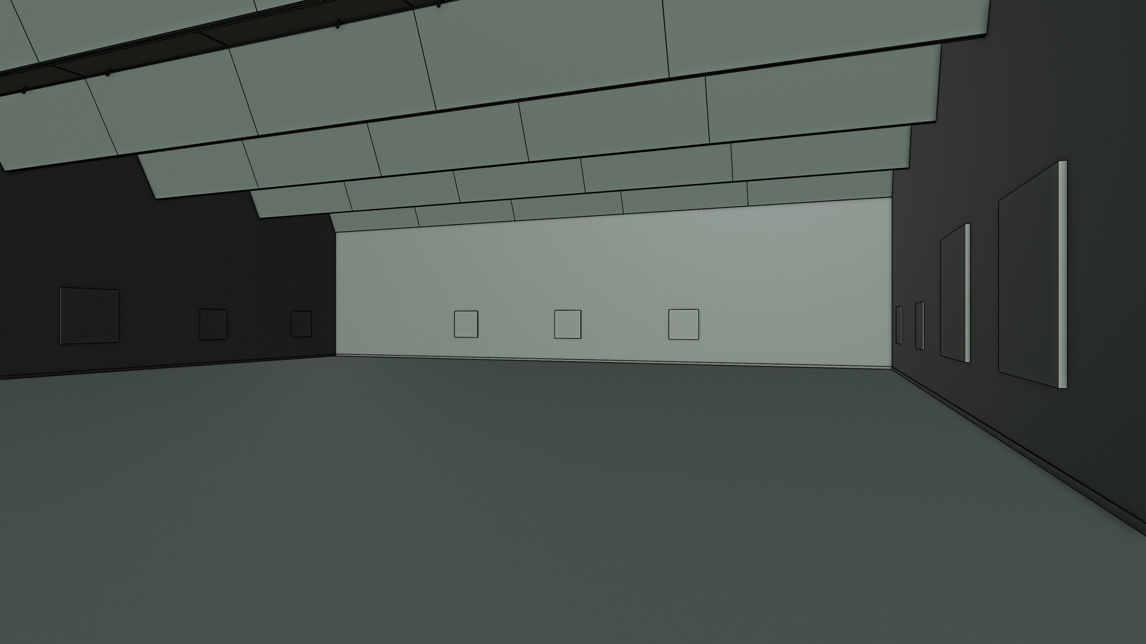 Art Museum Gallery Interior 28 Low-poly 3D model_22