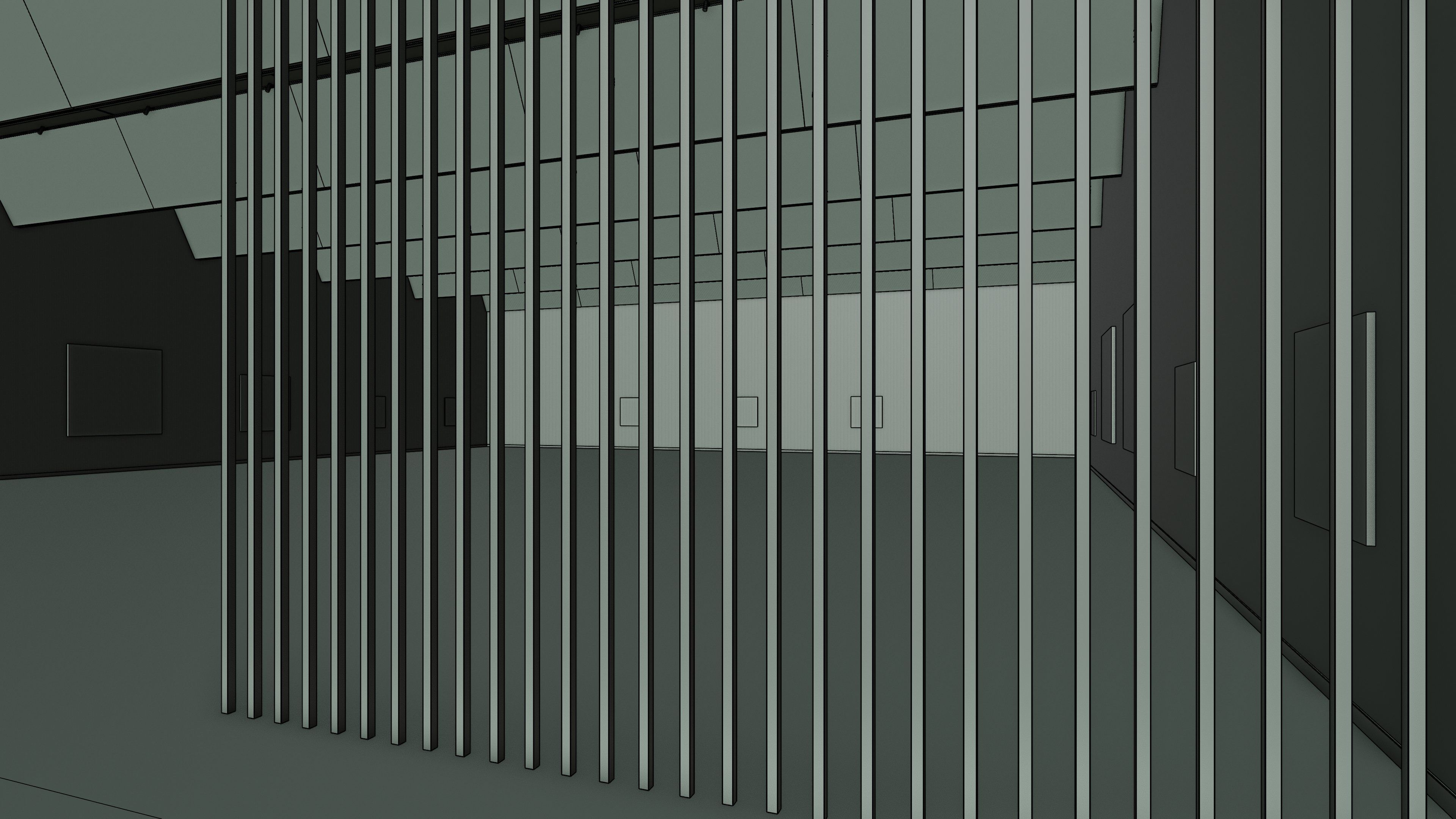 Art Museum Gallery Interior 28 Low-poly 3D model_19