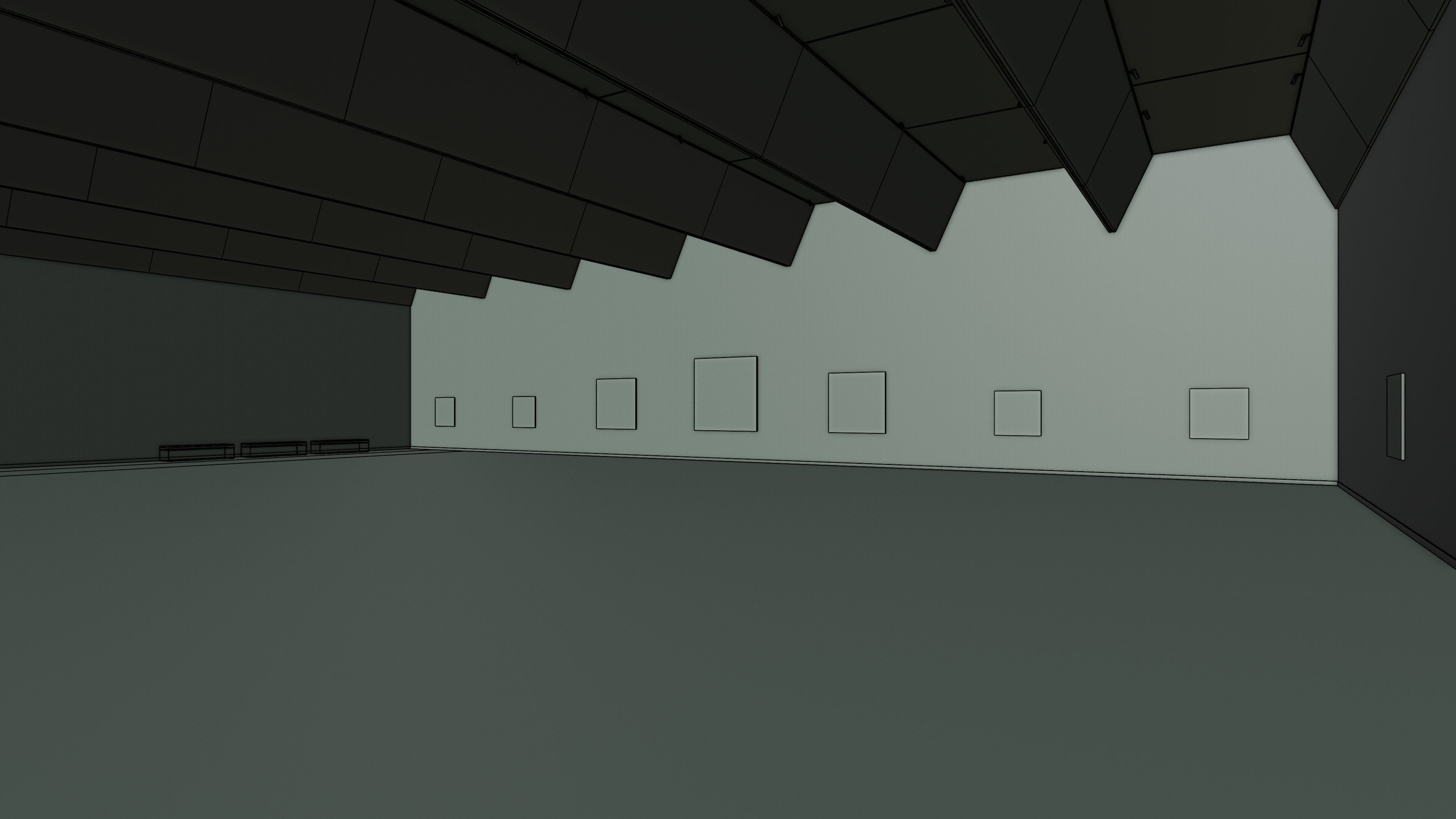 Art Museum Gallery Interior 28 Low-poly 3D model_24