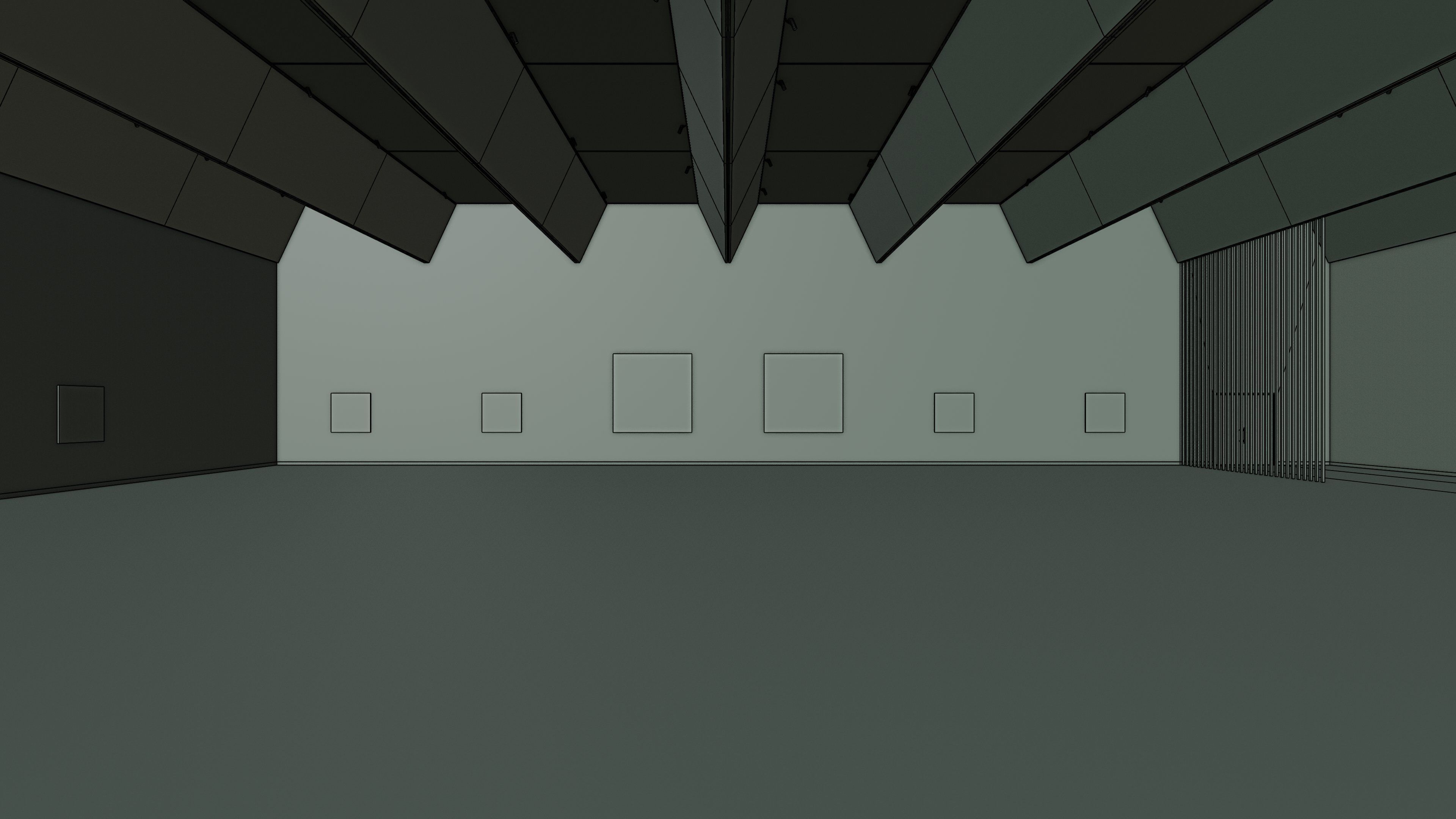 Art Museum Gallery Interior 28 Low-poly 3D model_14