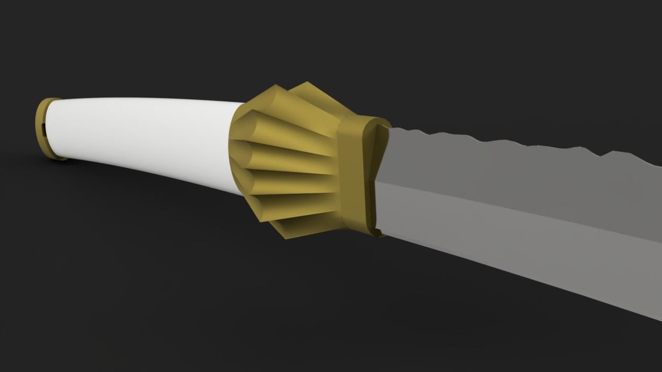 Bleach - Kenpachi Zaraki Zanpakuto - Katana - Scabbard 3D print model_1