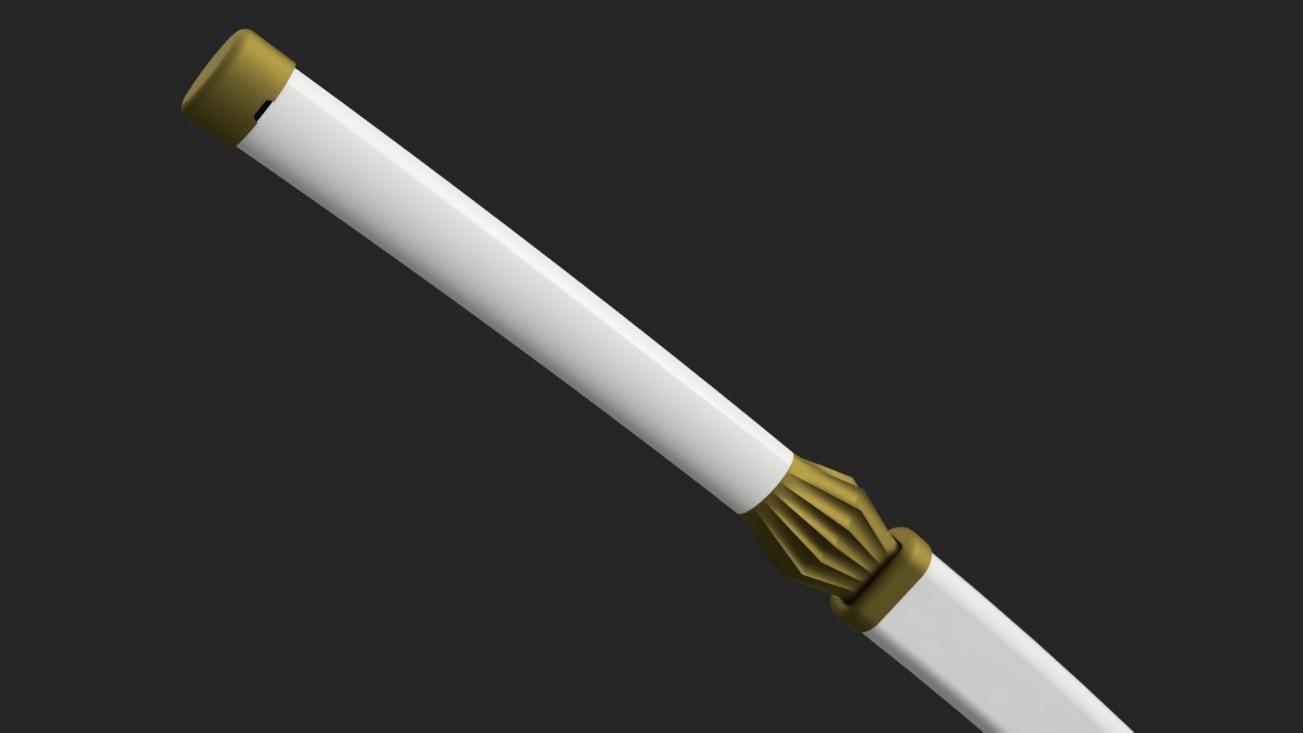 Bleach - Kenpachi Zaraki Zanpakuto - Katana - Scabbard 3D print model_3