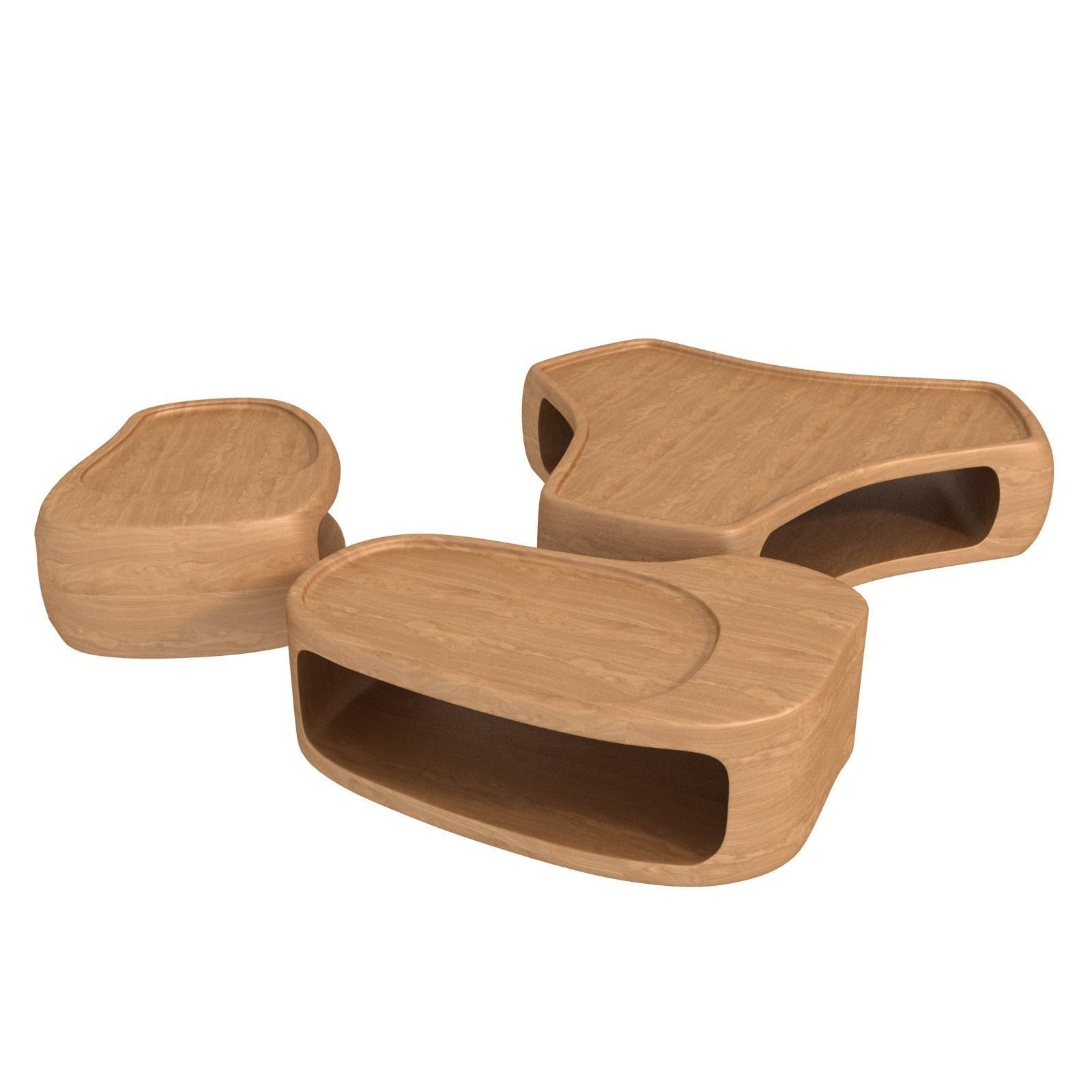 Studio Liaigre coffee tables silencio 3D model_3