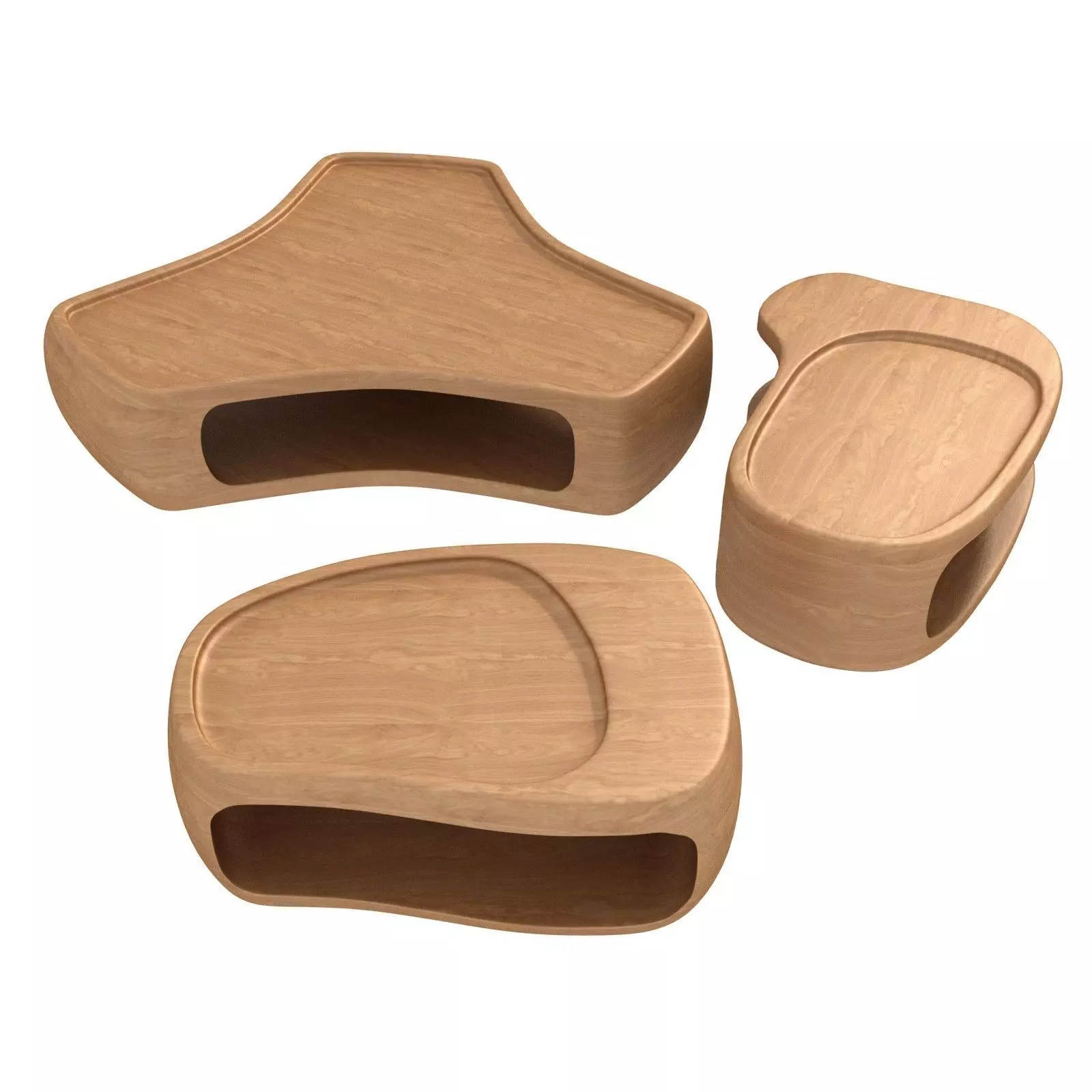 Studio Liaigre coffee tables silencio 3D model_0