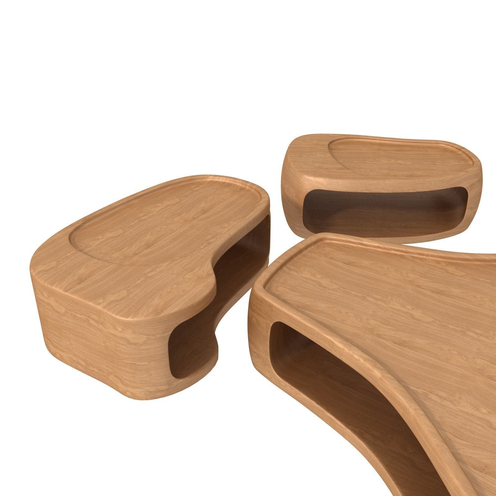 Studio Liaigre coffee tables silencio 3D model_5