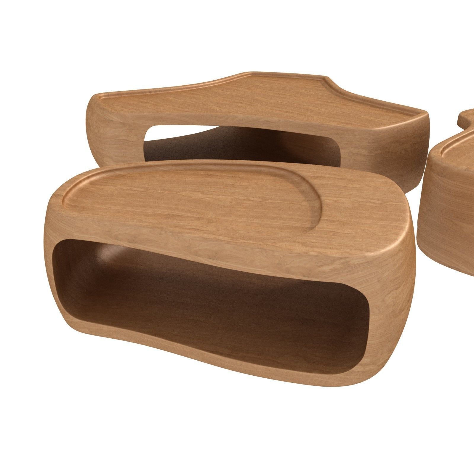 Studio Liaigre coffee tables silencio 3D model_4