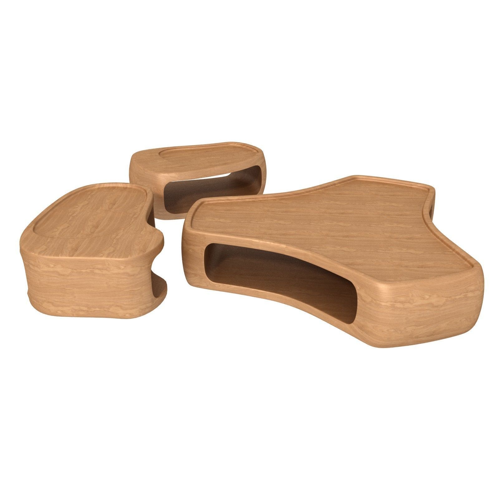 Studio Liaigre coffee tables silencio 3D model_2