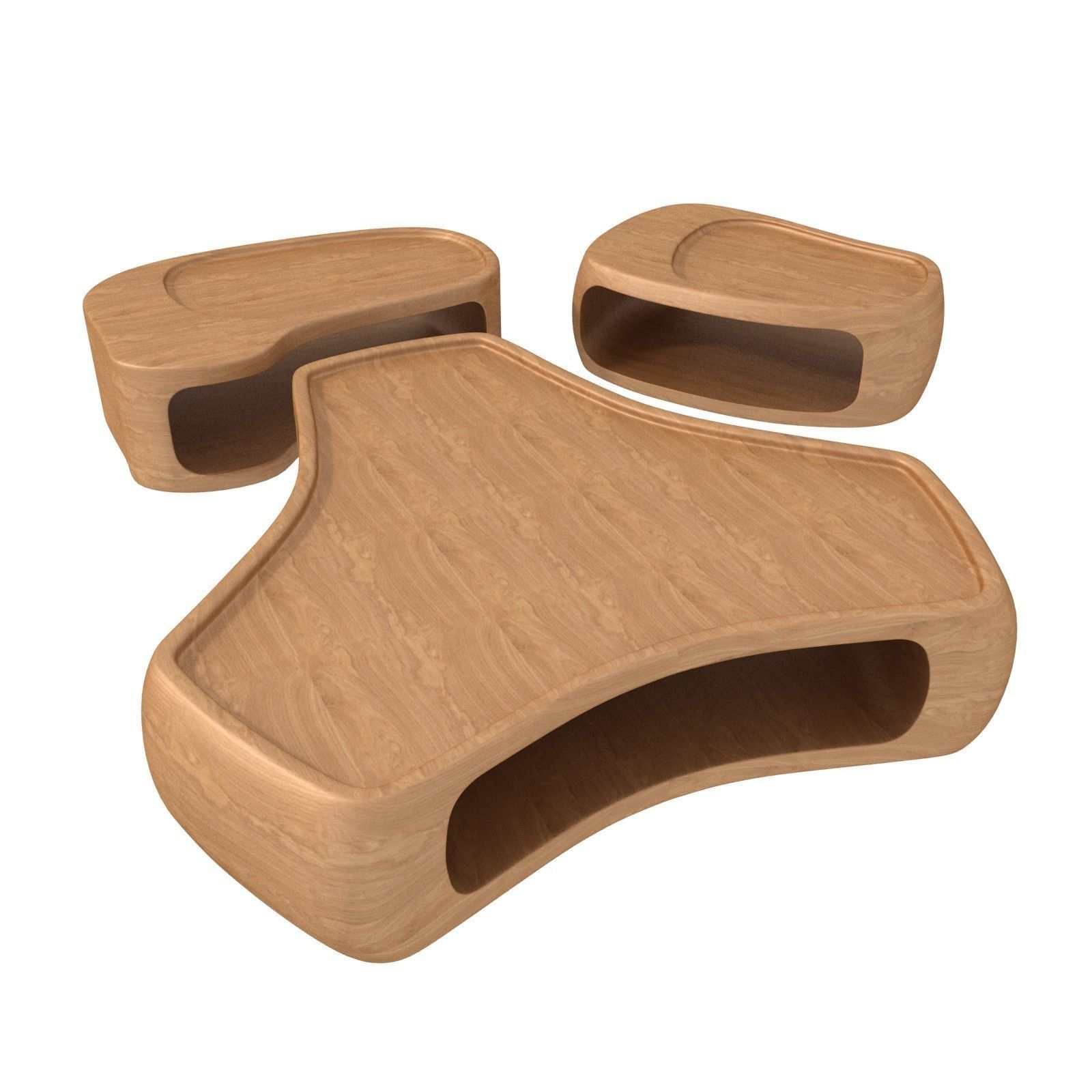 Studio Liaigre coffee tables silencio 3D model_1