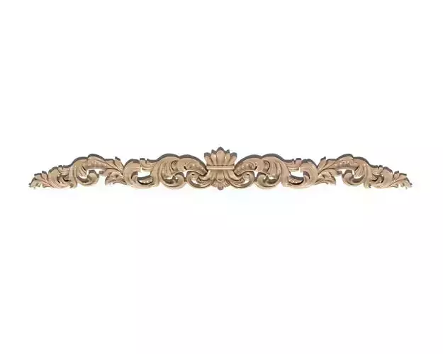 Cartouche-009 ornate crown 3D model