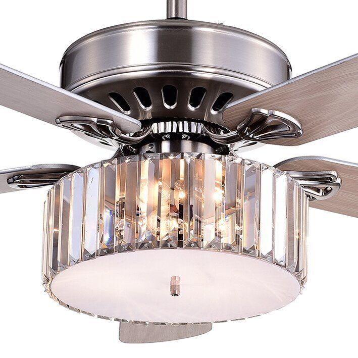 Ellefson Blade Crystal Ceiling Fan 3D model_3