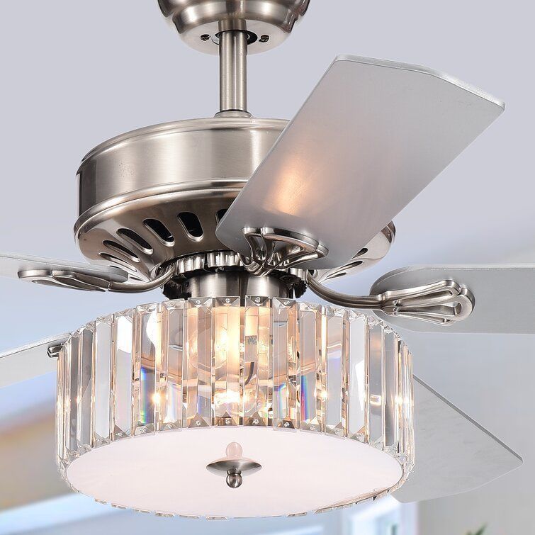Ellefson Blade Crystal Ceiling Fan 3D model_5