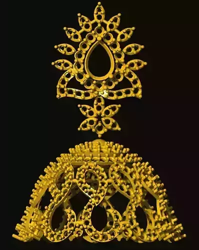 jumka gold ornament