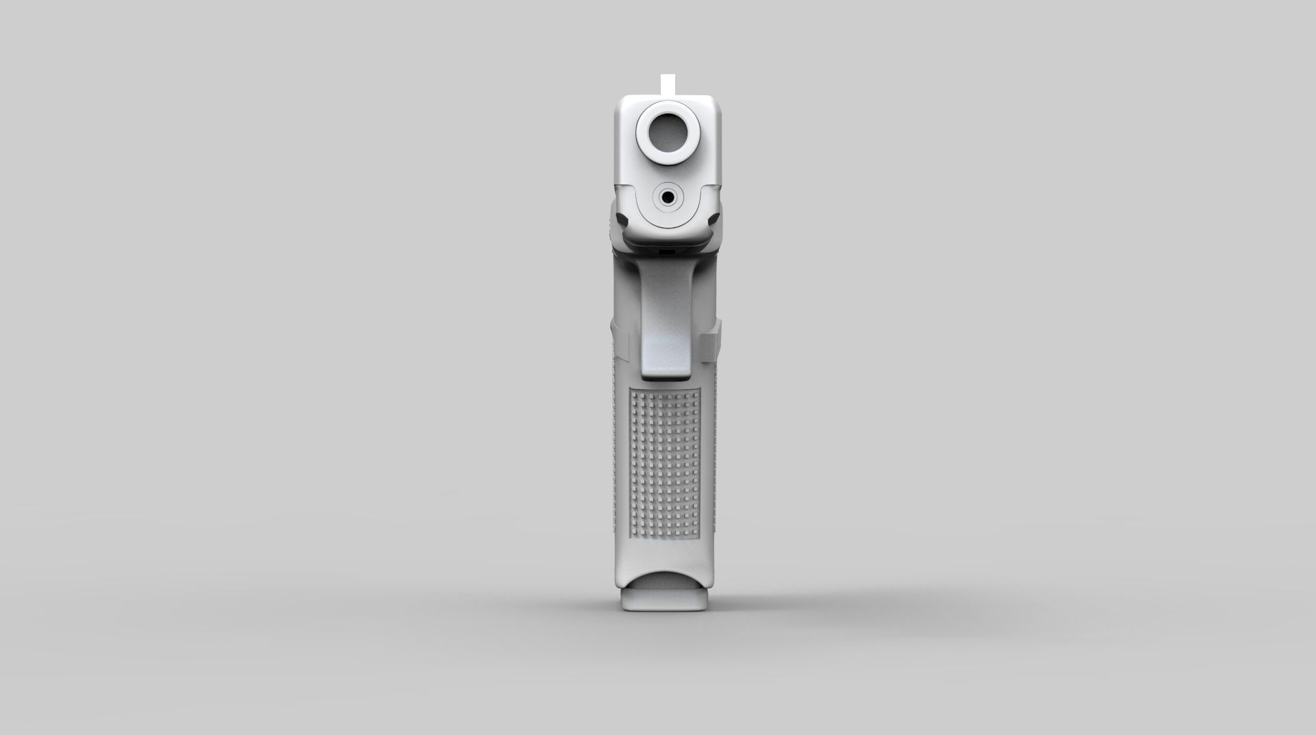 Pistol Glock 17 Gen 5 Low and High Poly 3D model_9