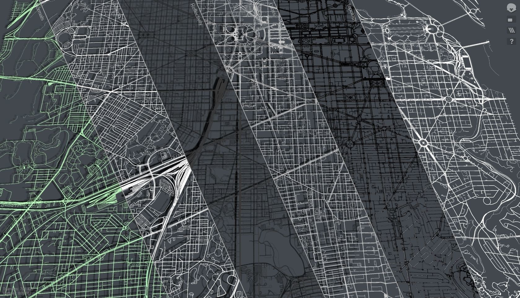 Streets and roads City Washington USA 3D model_15