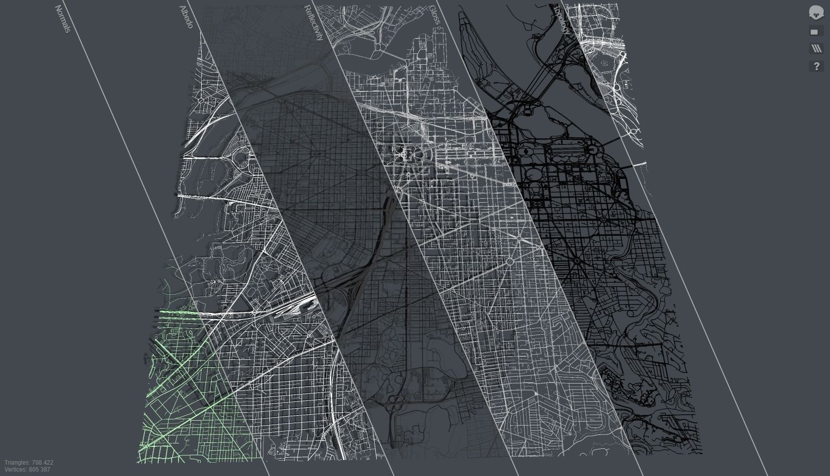 Streets and roads City Washington USA 3D model_17