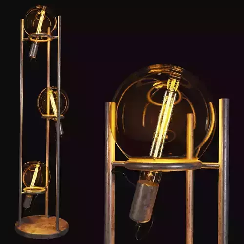 Pier Import Vintage floor lamp style portable 3 lamps RALF