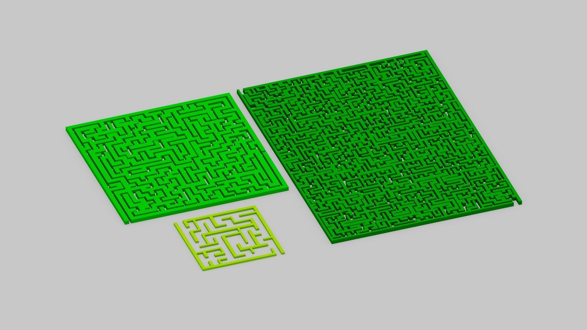 Maze Labyrinth Low-poly 3D model_3