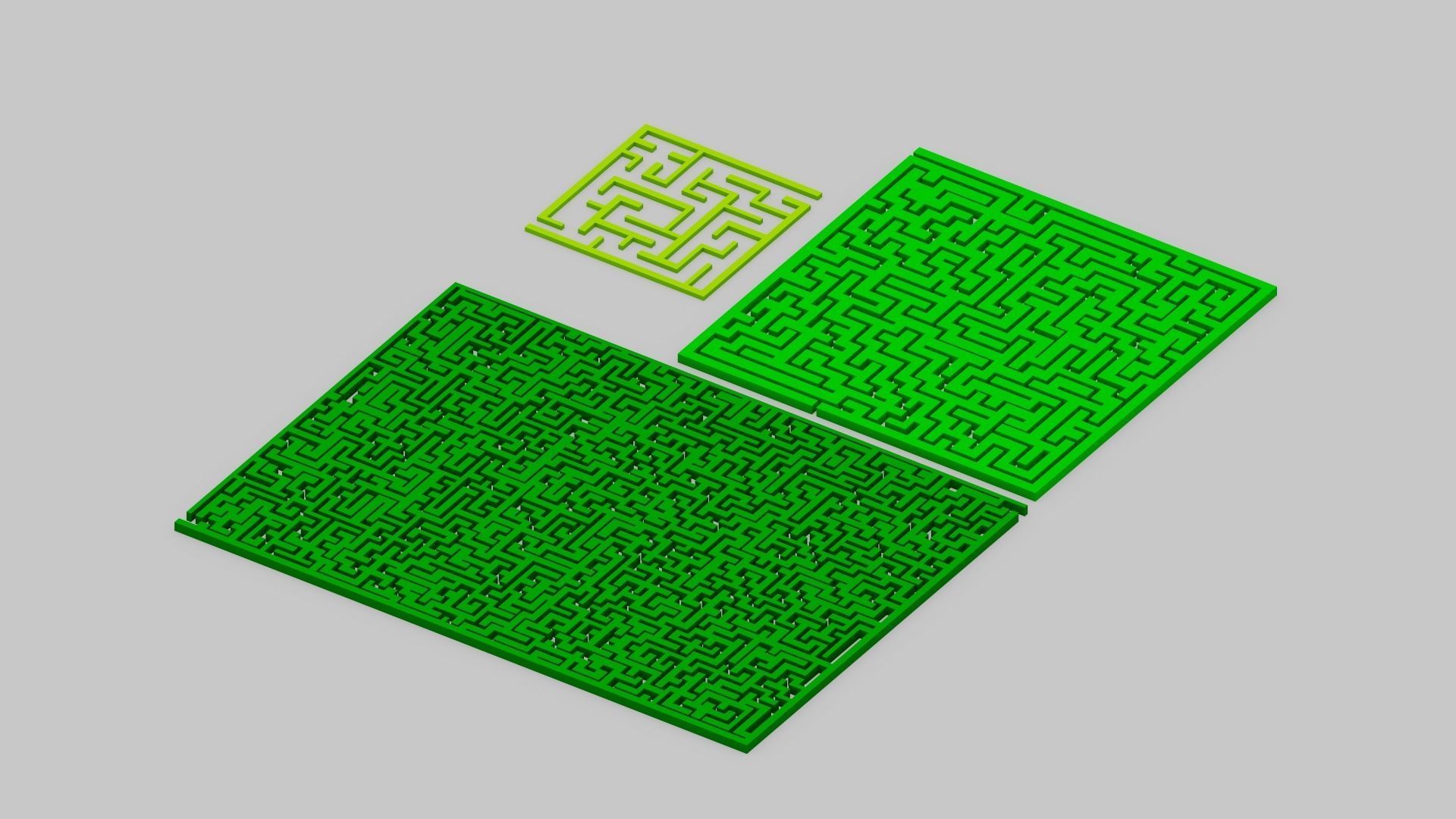 Maze Labyrinth Low-poly 3D model_13