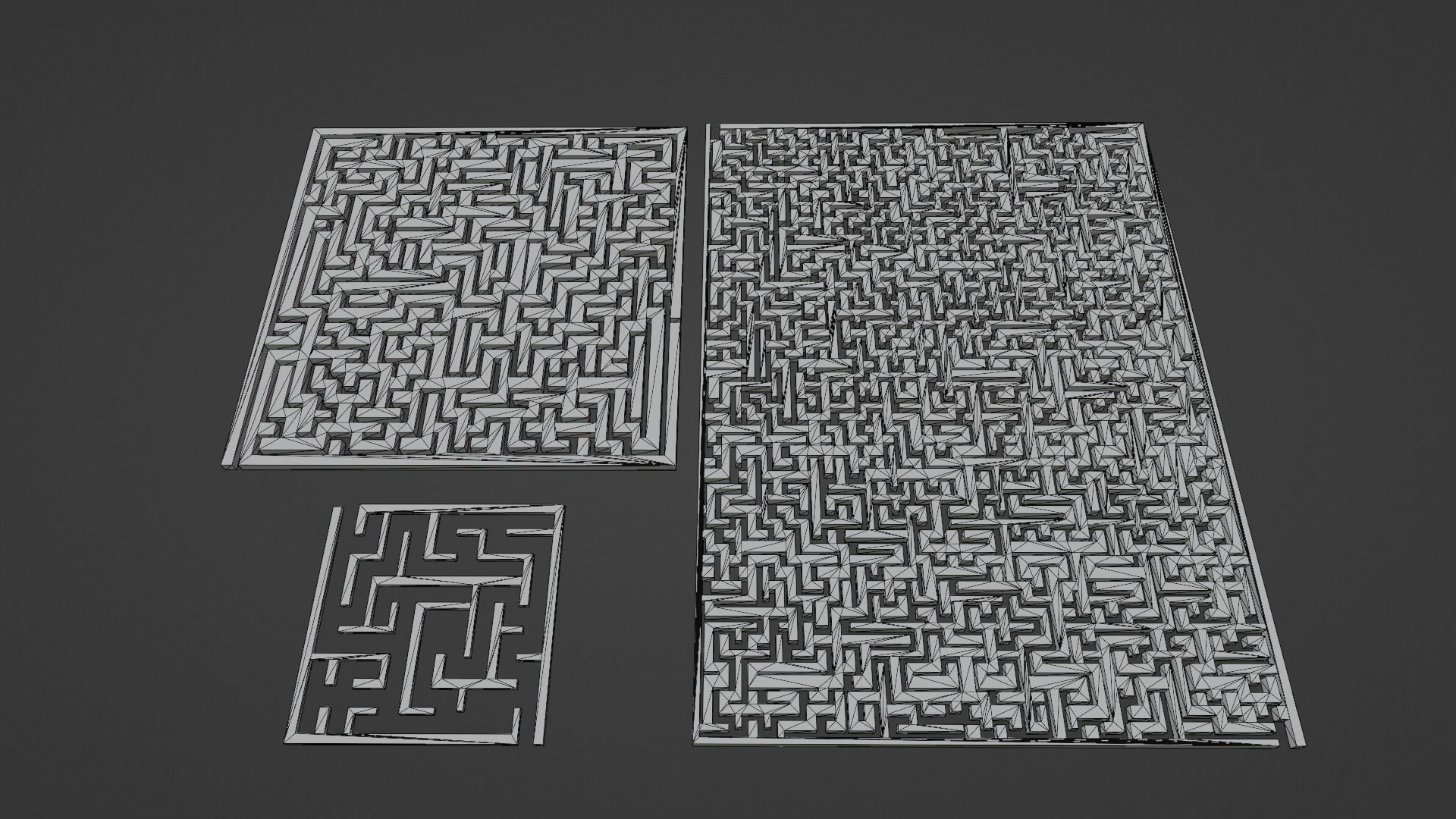 Maze Labyrinth Low-poly 3D model_21