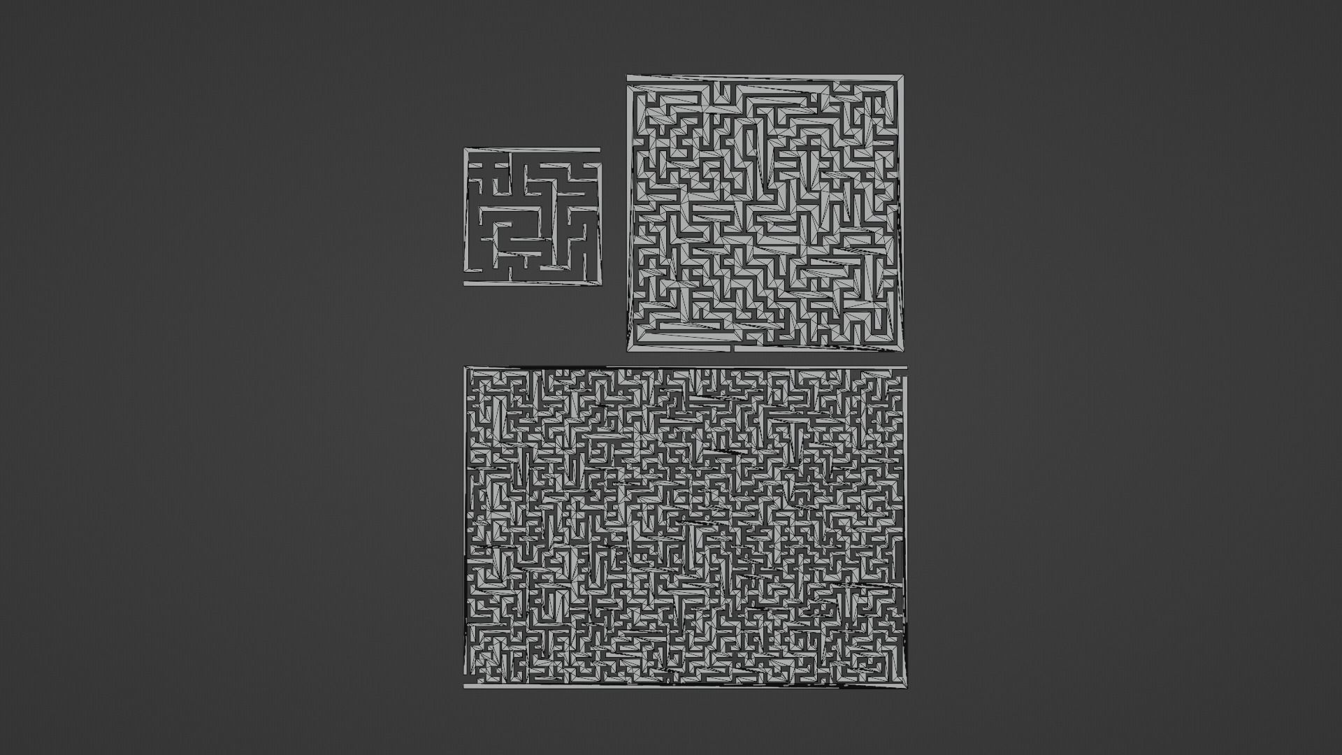 Maze Labyrinth Low-poly 3D model_22