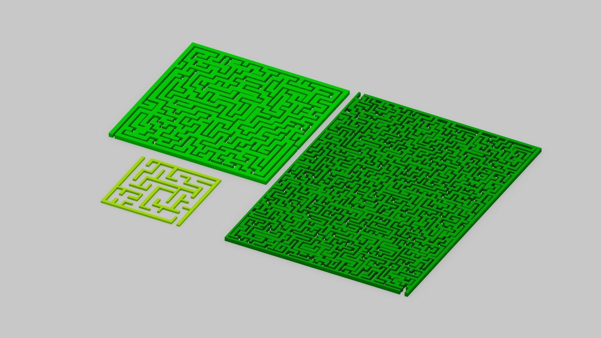 Maze Labyrinth Low-poly 3D model_9