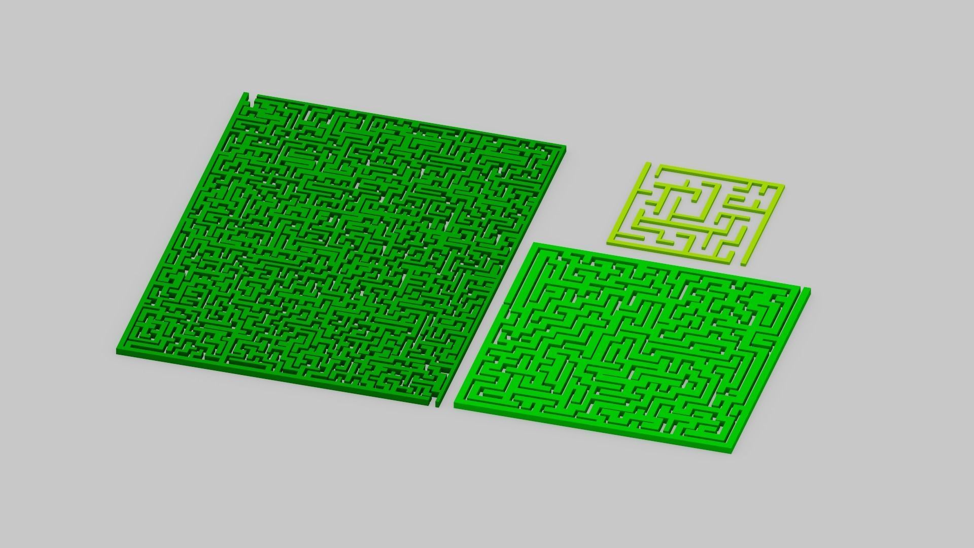 Maze Labyrinth Low-poly 3D model_16