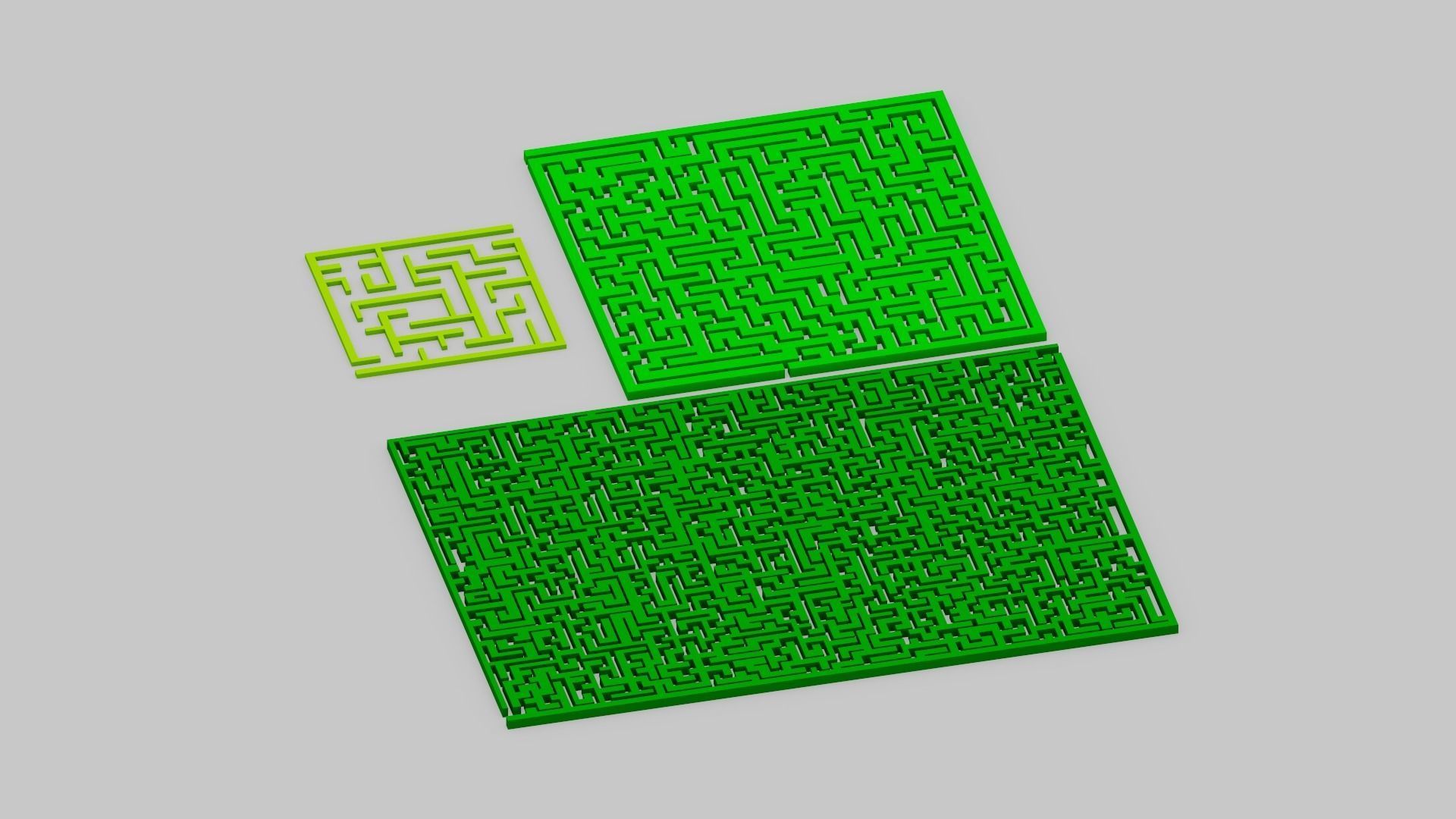 Maze Labyrinth Low-poly 3D model_11