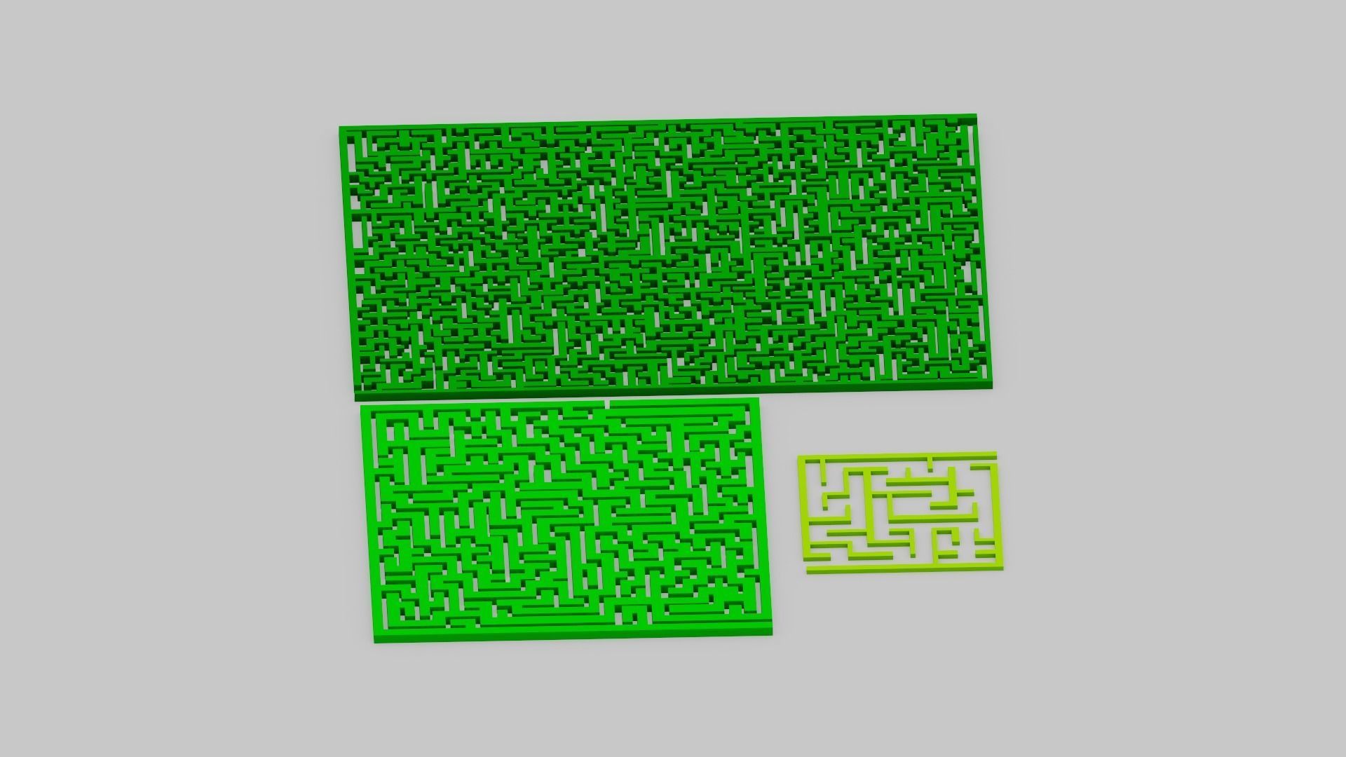 Maze Labyrinth Low-poly 3D model_19