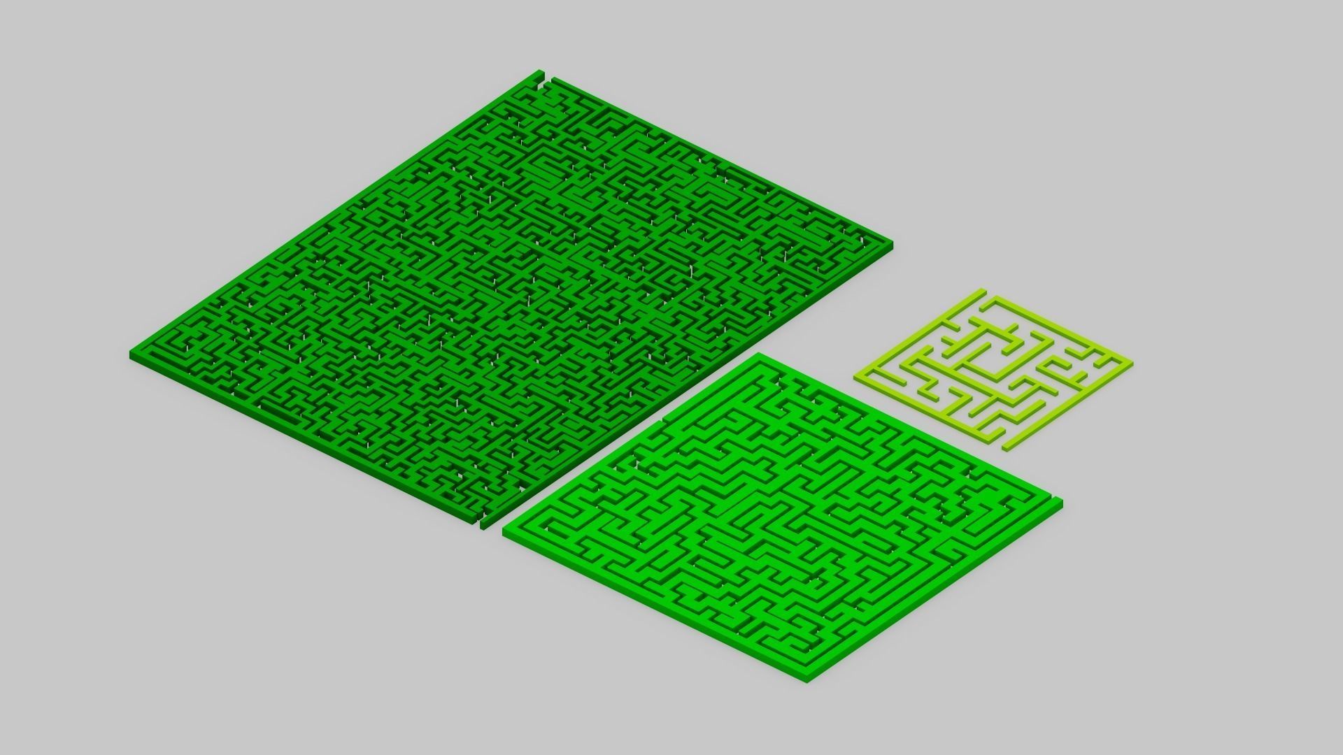 Maze Labyrinth Low-poly 3D model_17