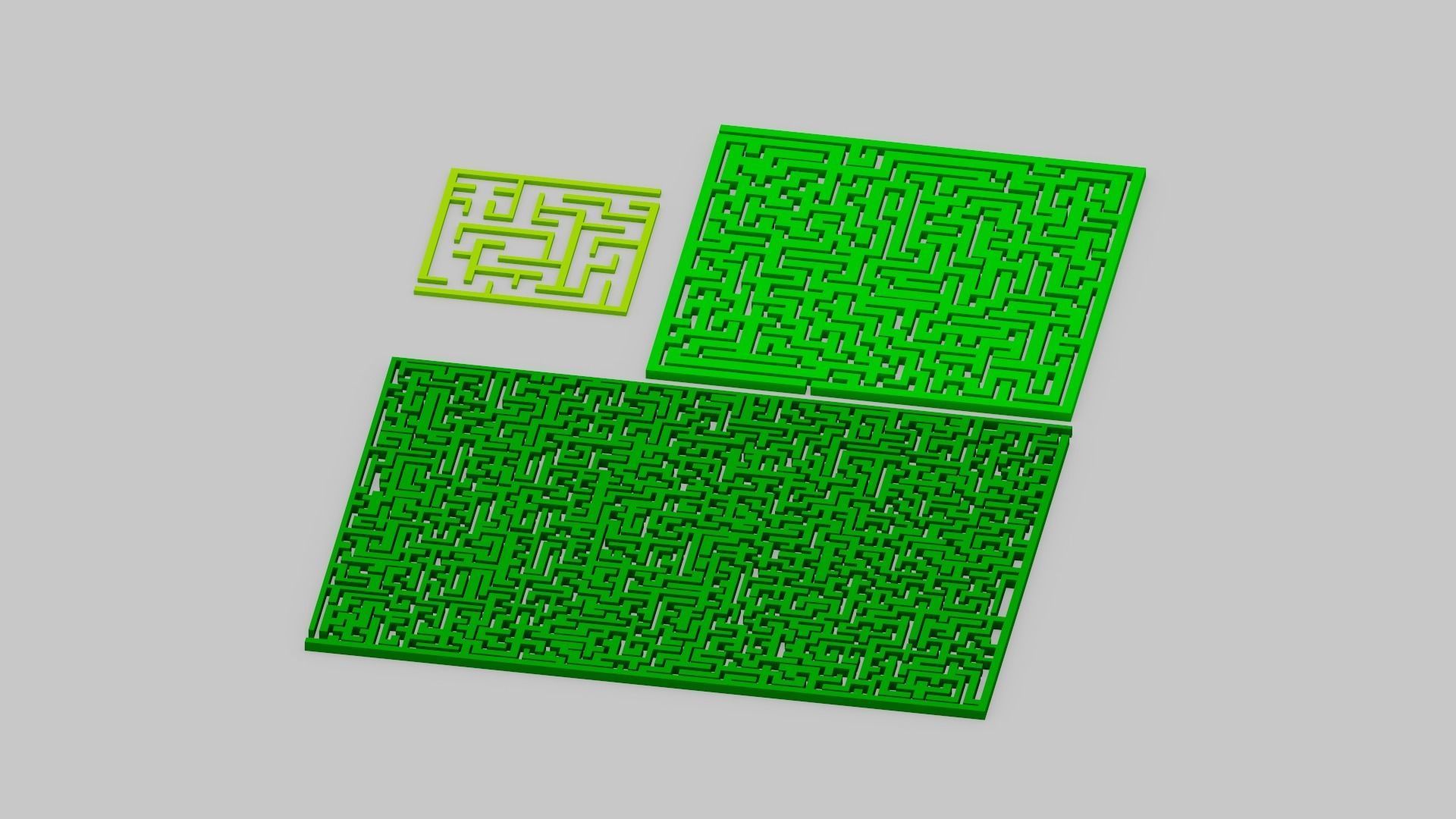 Maze Labyrinth Low-poly 3D model_12