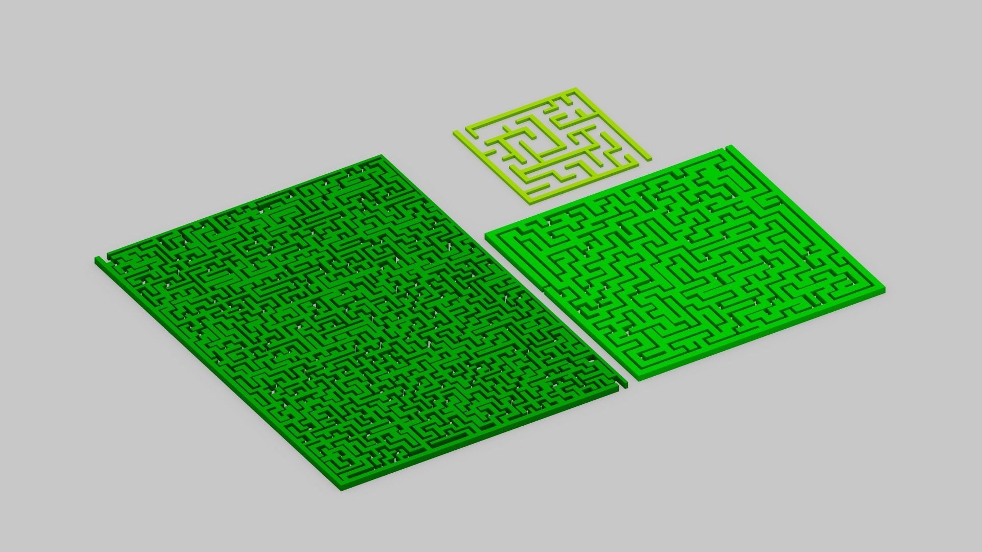 Maze Labyrinth Low-poly 3D model_14