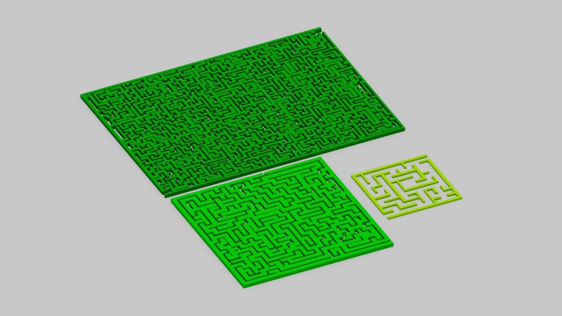 Maze Labyrinth Low-poly 3D model_18