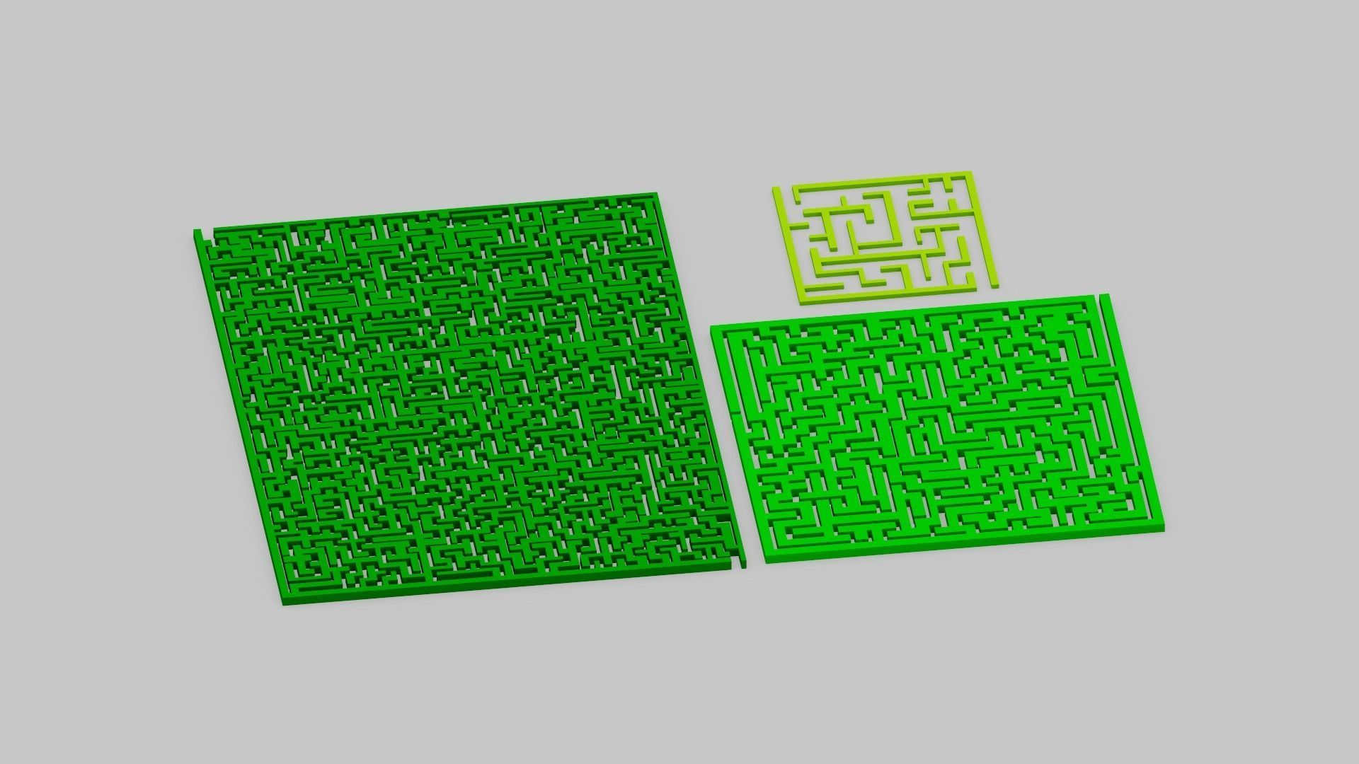 Maze Labyrinth Low-poly 3D model_15