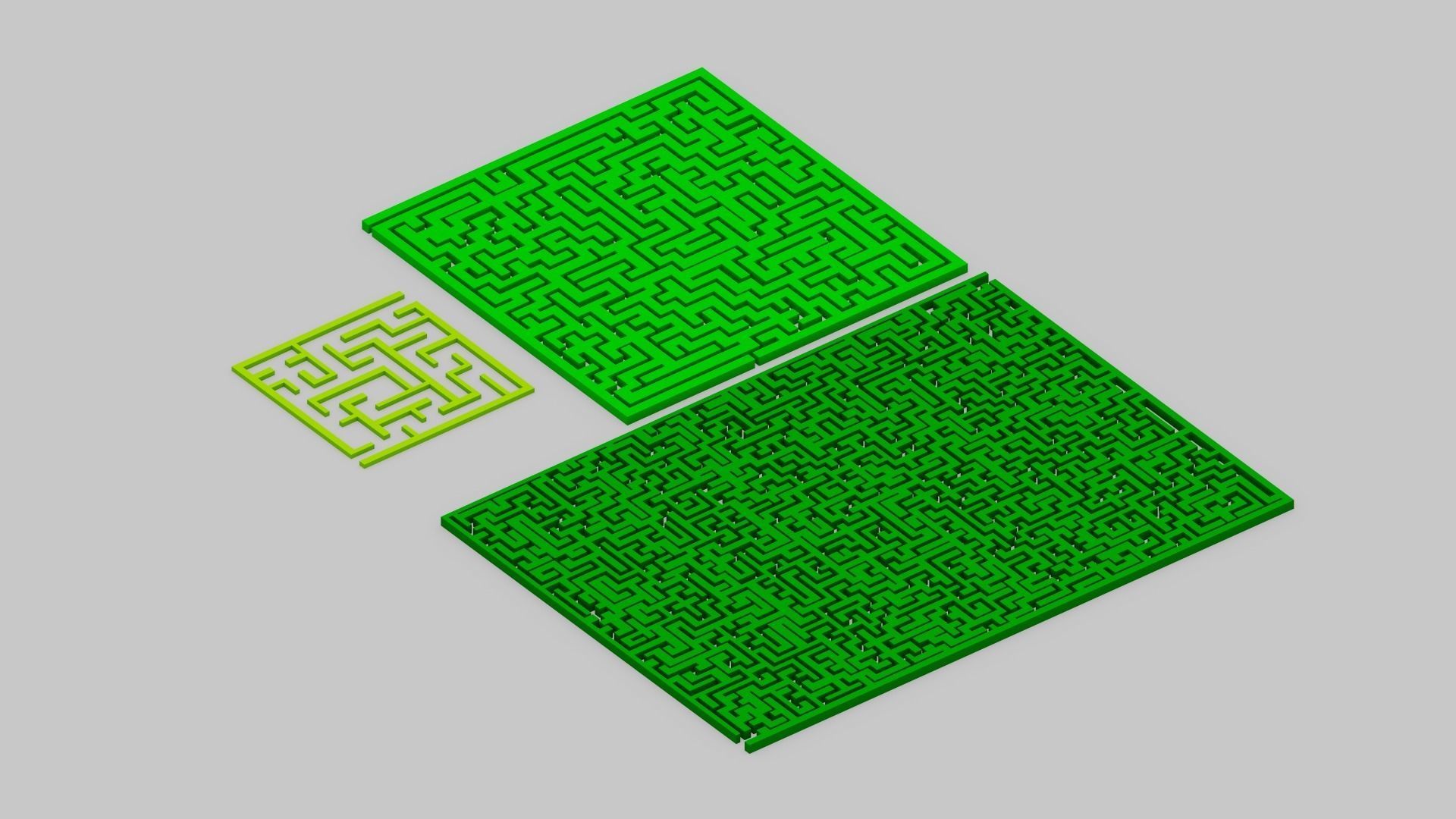 Maze Labyrinth Low-poly 3D model_10