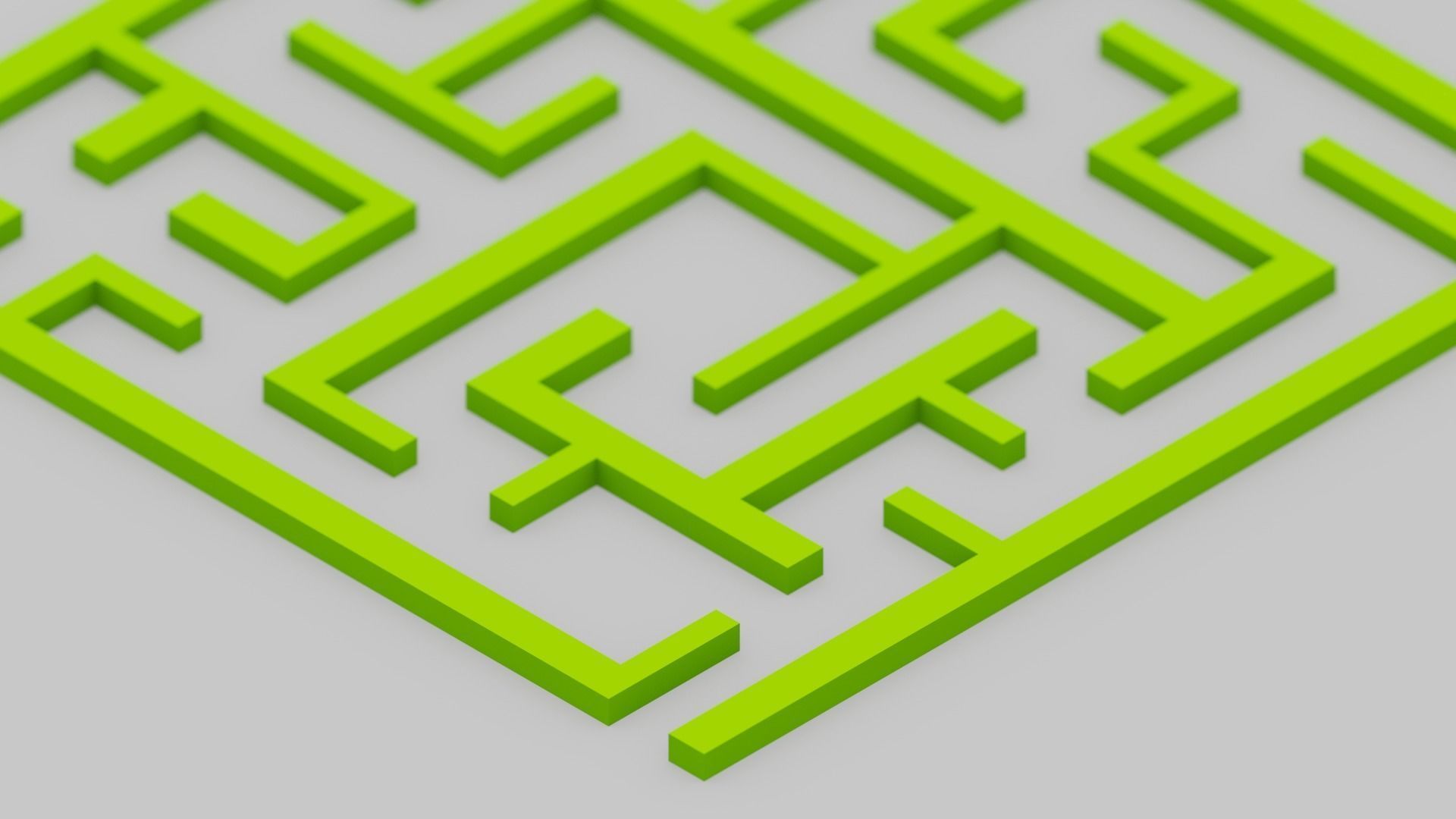 Maze Labyrinth Low-poly 3D model_6