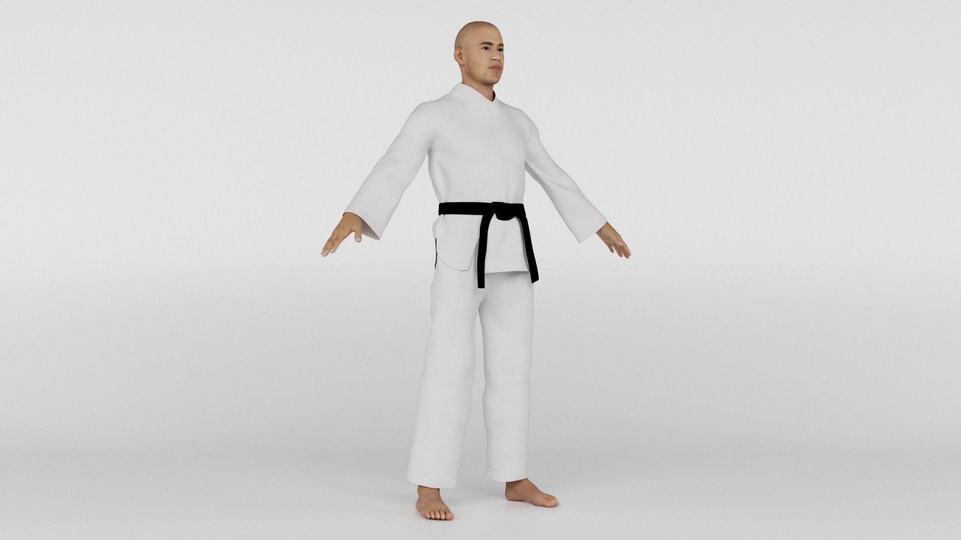 Karate Fighter 3D model_5