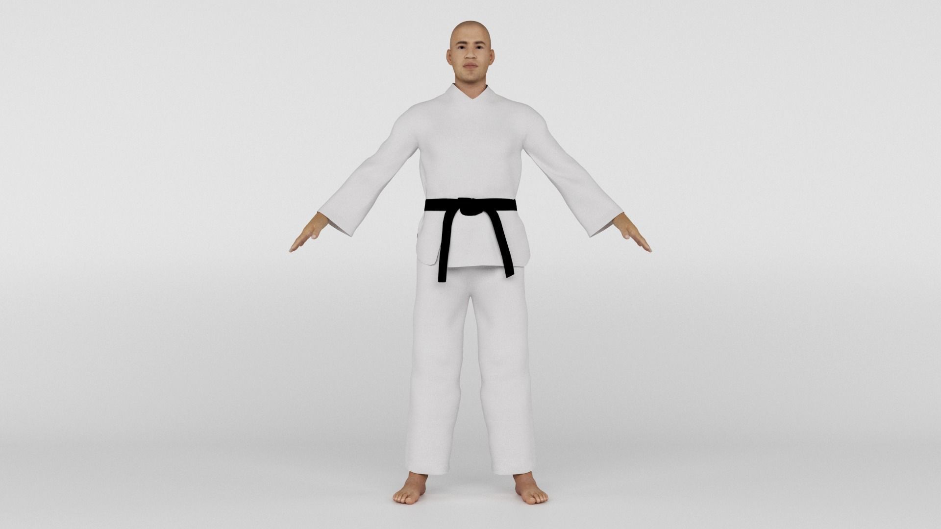 Karate Fighter 3D model_6