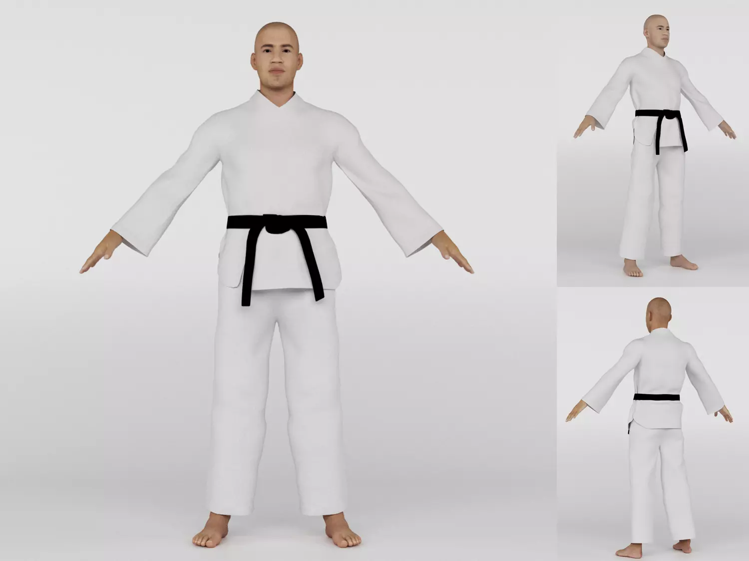 Karate Fighter 3D model_0